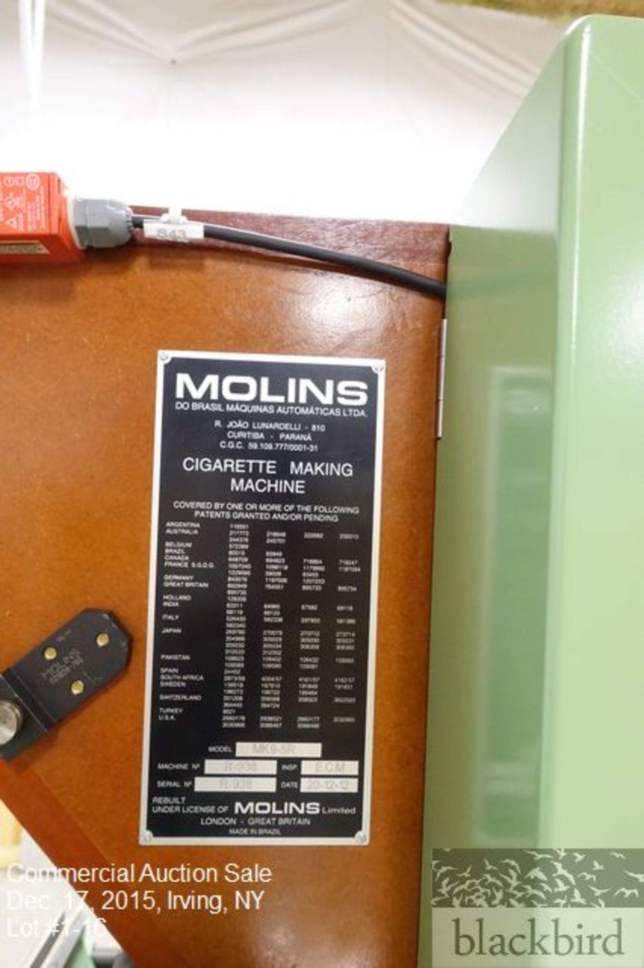 Molins MK9-5R/MAX-s cigarette making machine, serial number R-938 (12/20/12) with a NEW Molins HLP - Image 15 of 15