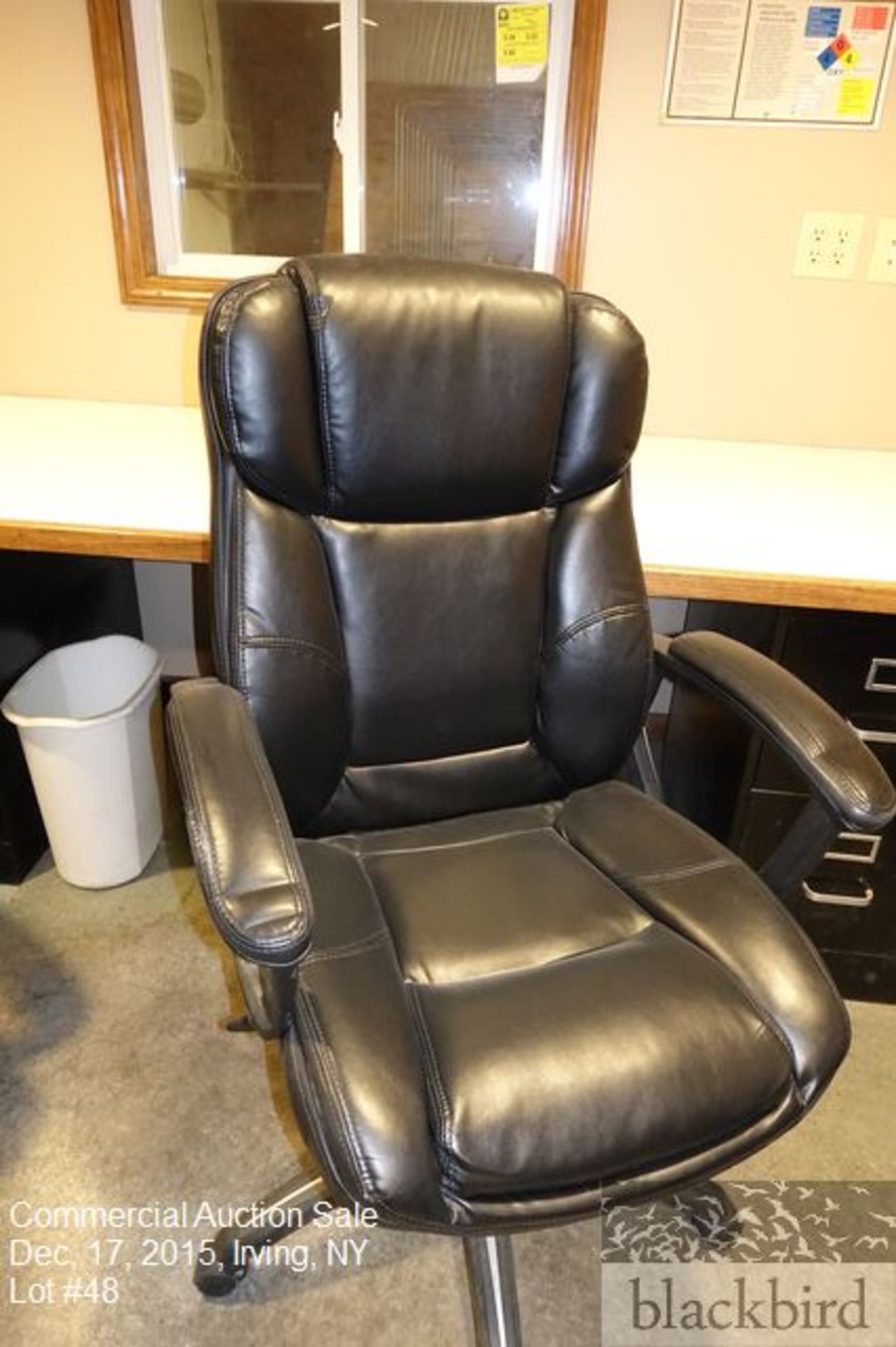 Leather desk chair