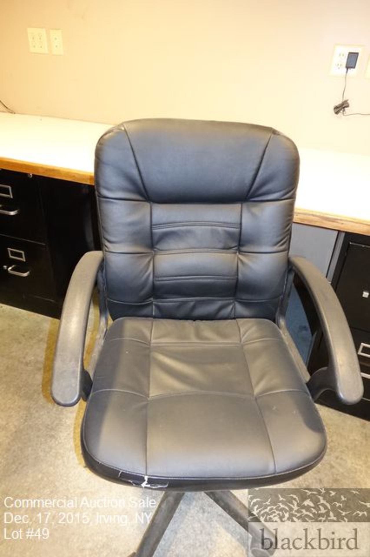 Leather desk chair