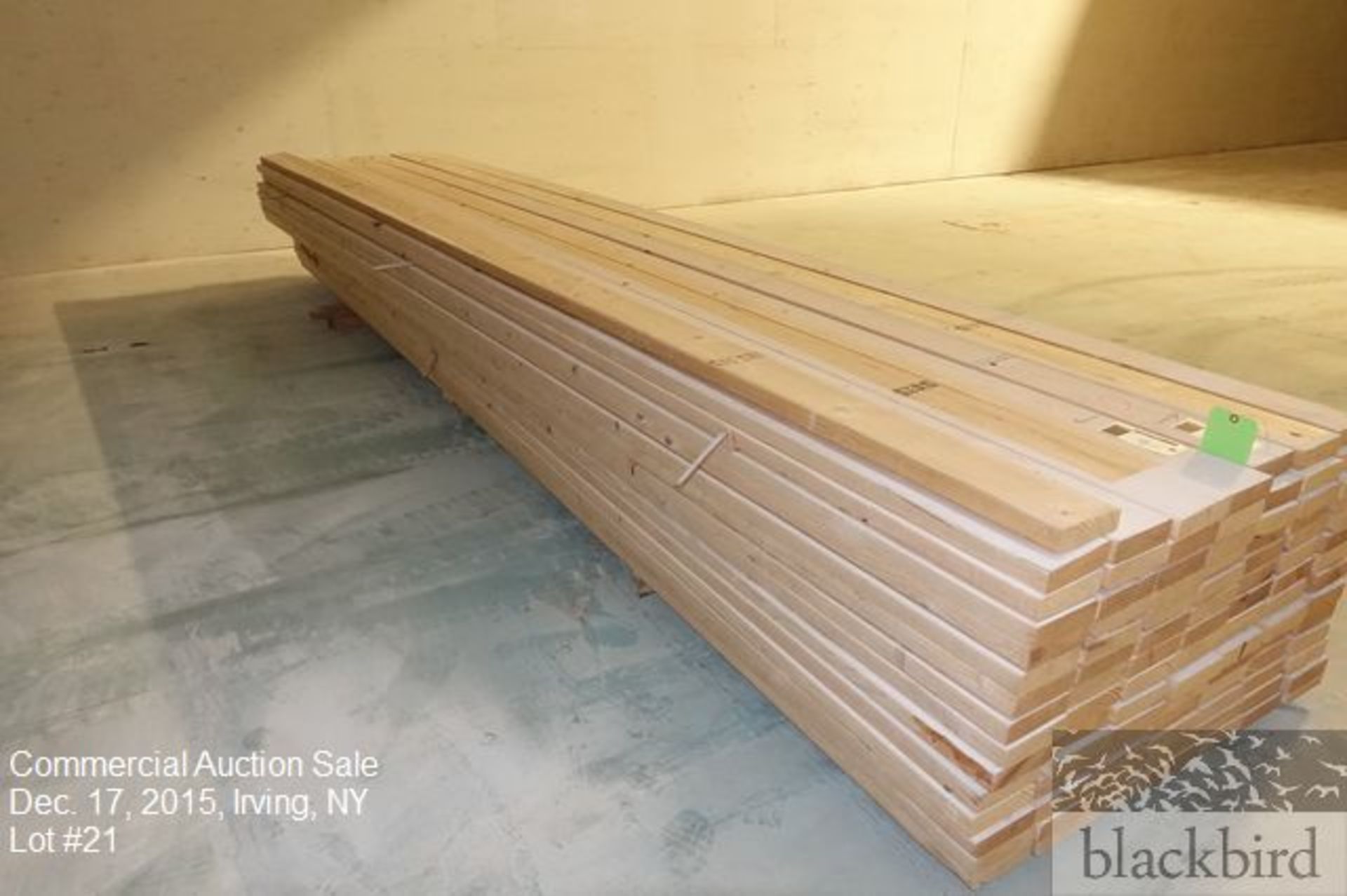 Lot- (57) pieces of hem fir lumber, 2' x 6' x 16'