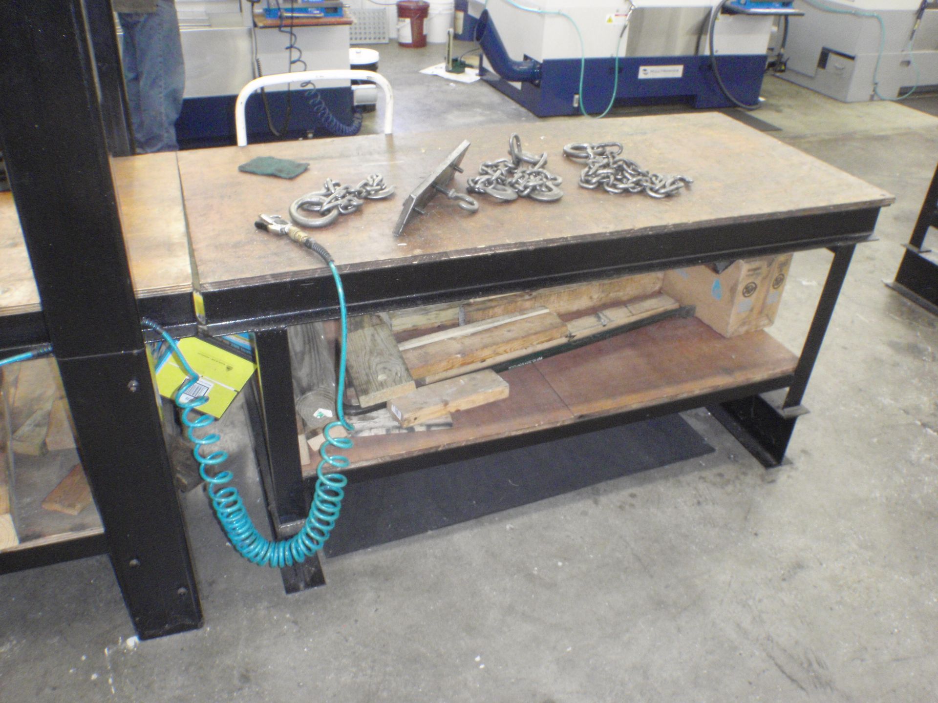 *MUST SEE* 32' Die / Mold Layout Table w/ (2) Overhead Hoists - Image 7 of 8