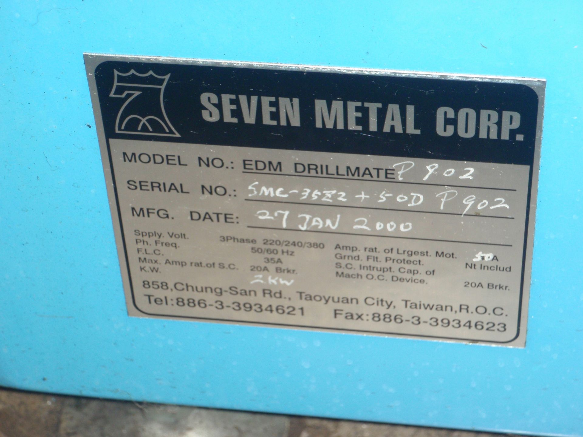 2000 EDM Drillmate #SMC-50D EDM Driller - Image 12 of 12