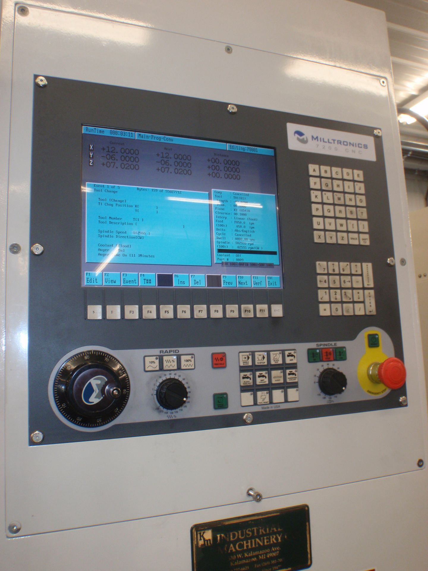 2009 Milltronics RW15 CNC Vertical Machining Center - Image 8 of 13