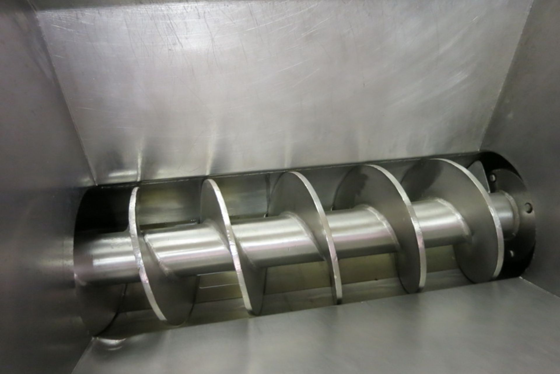 Cheese extruding machine, stainless, with 8” dia. auger with attachment, drive motor, onboard - Image 2 of 3