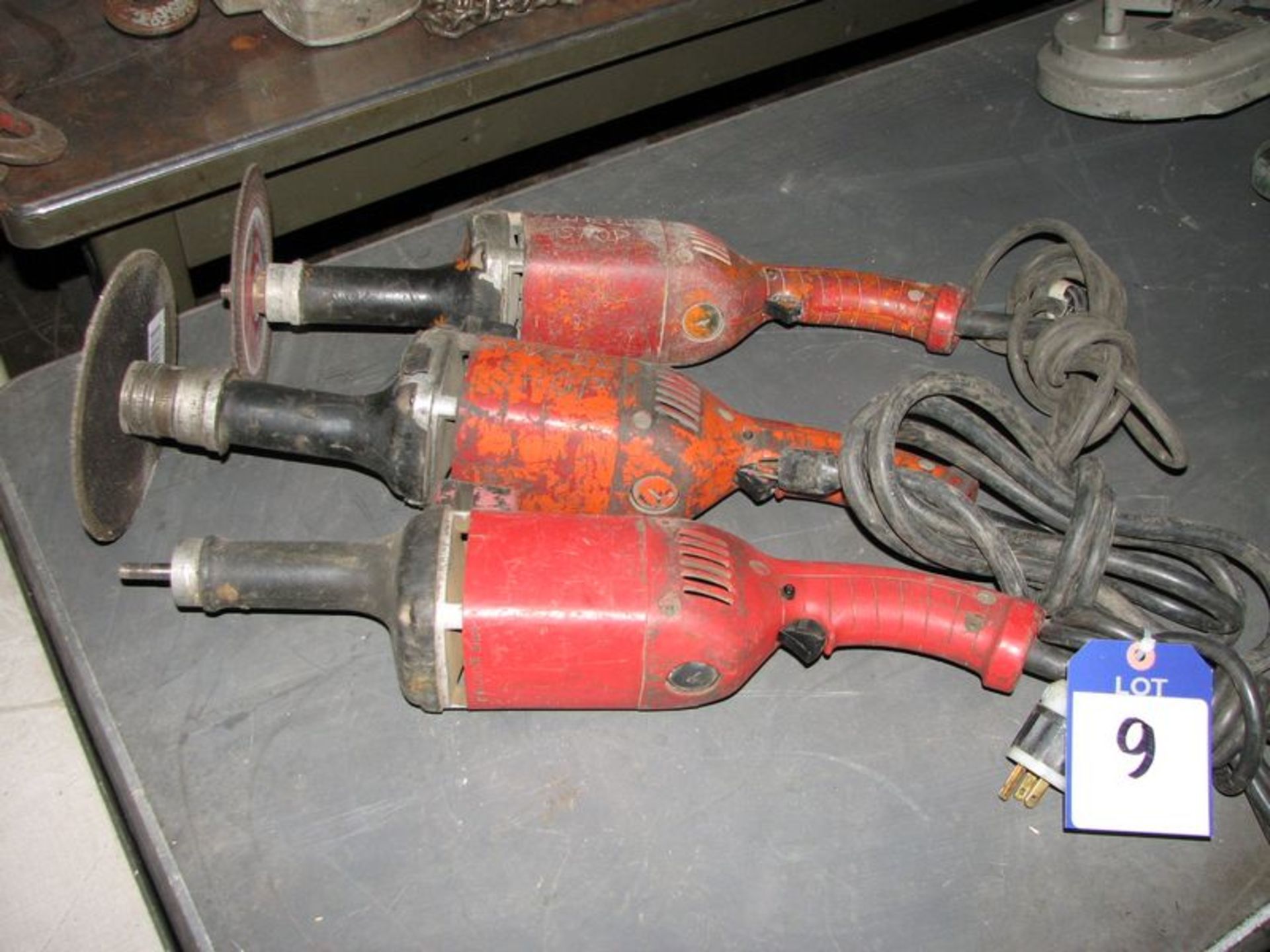 Lot Milwaukee heavy duty grinders