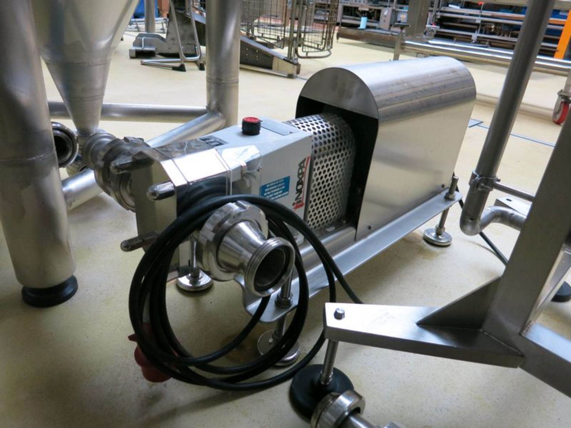 Mondini cup/pot filling & sealing line, with singulator alignment assembly, (2) particle & sauce - Image 10 of 22
