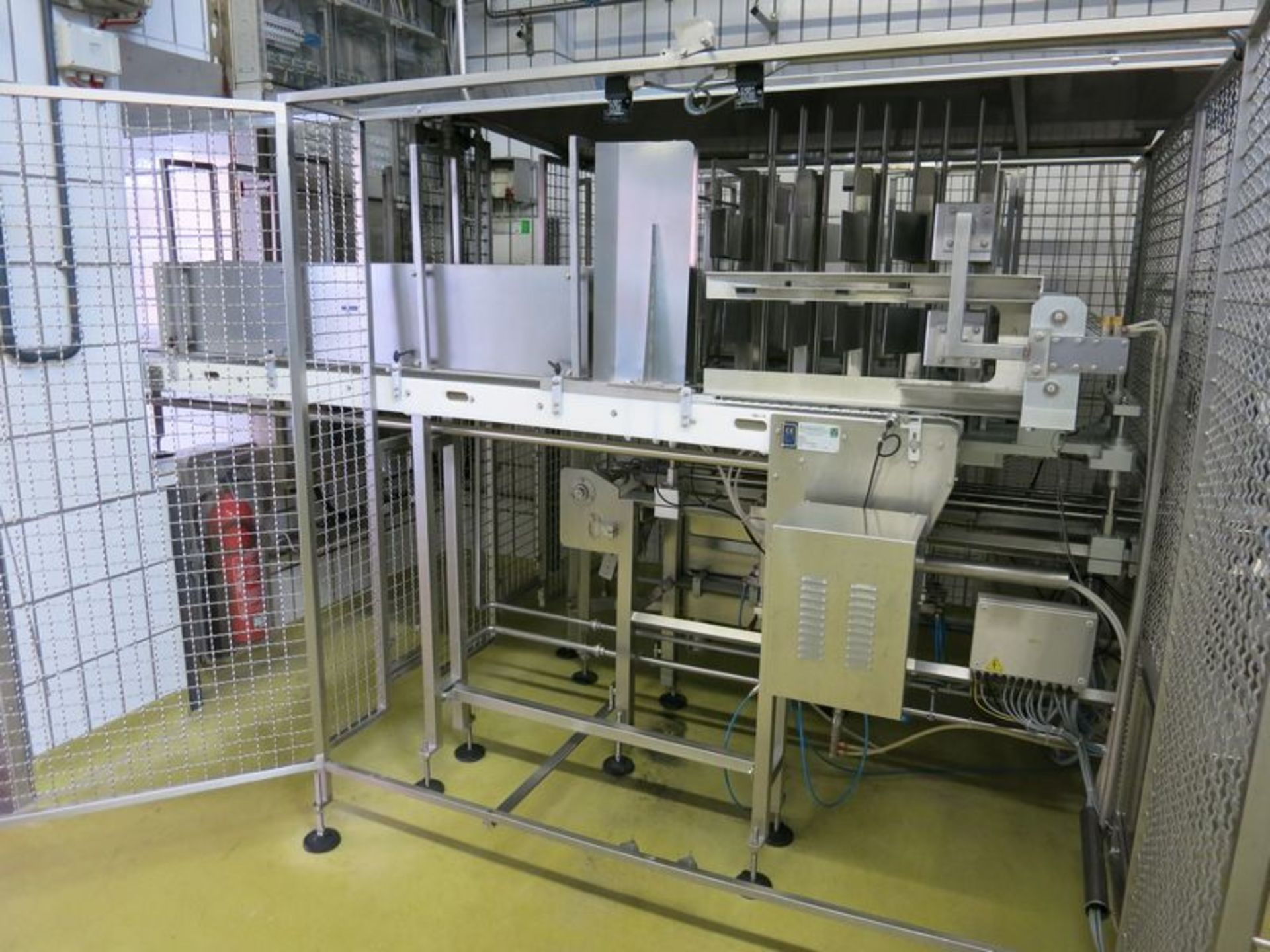 Mondini cup/pot filling & sealing line, with singulator alignment assembly, (2) particle & sauce - Image 5 of 22