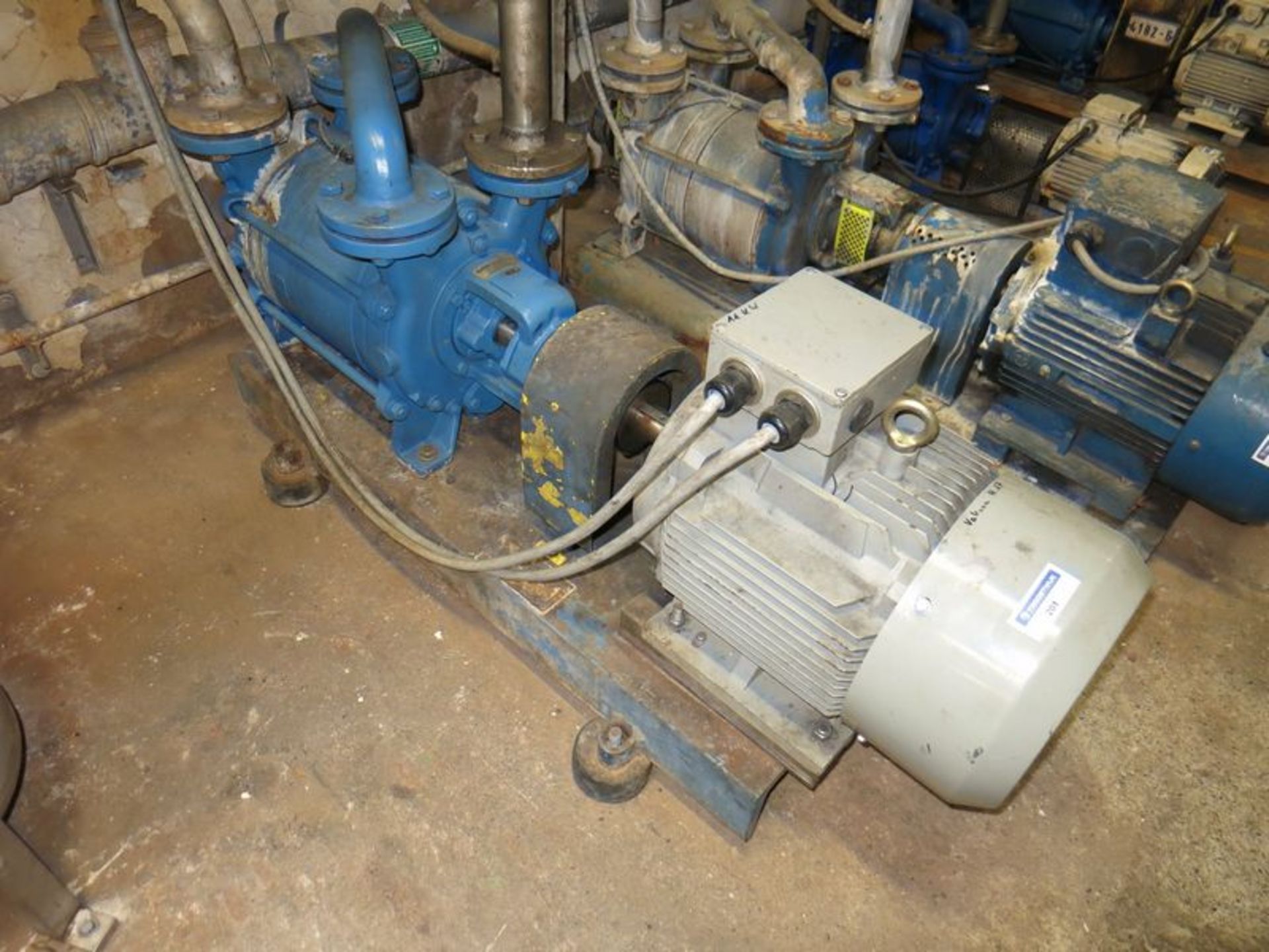 Vacuum pumps,  (2) without motors [Location: Bldg 17.]