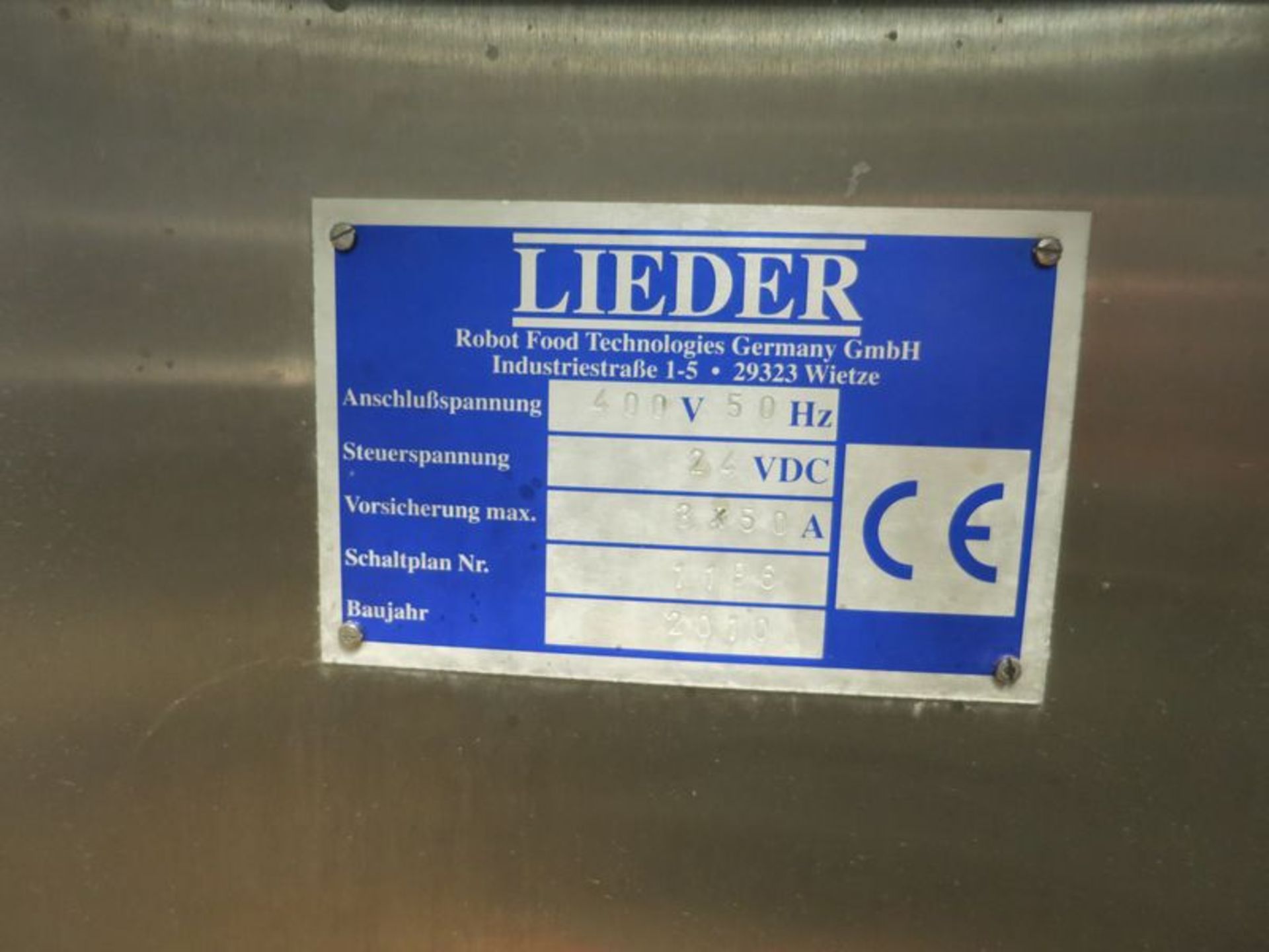 Lieder lid sealing machine, model TA-66-V, s/n 61190, 6 head sealing unit, with Siemens Simatic - Image 5 of 6