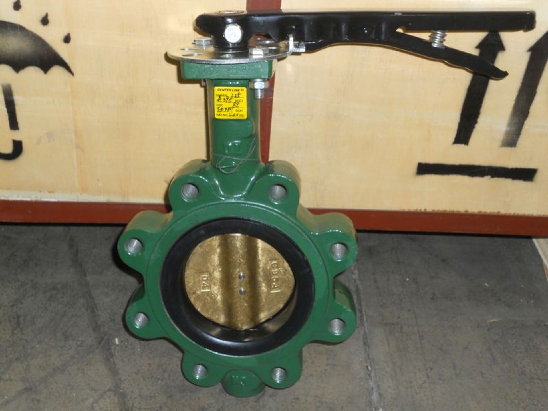 Lot (100) Crane Flowseal butterfly valves, M/N A395 (Series 225), 4", tapped lug body, 200 psi,