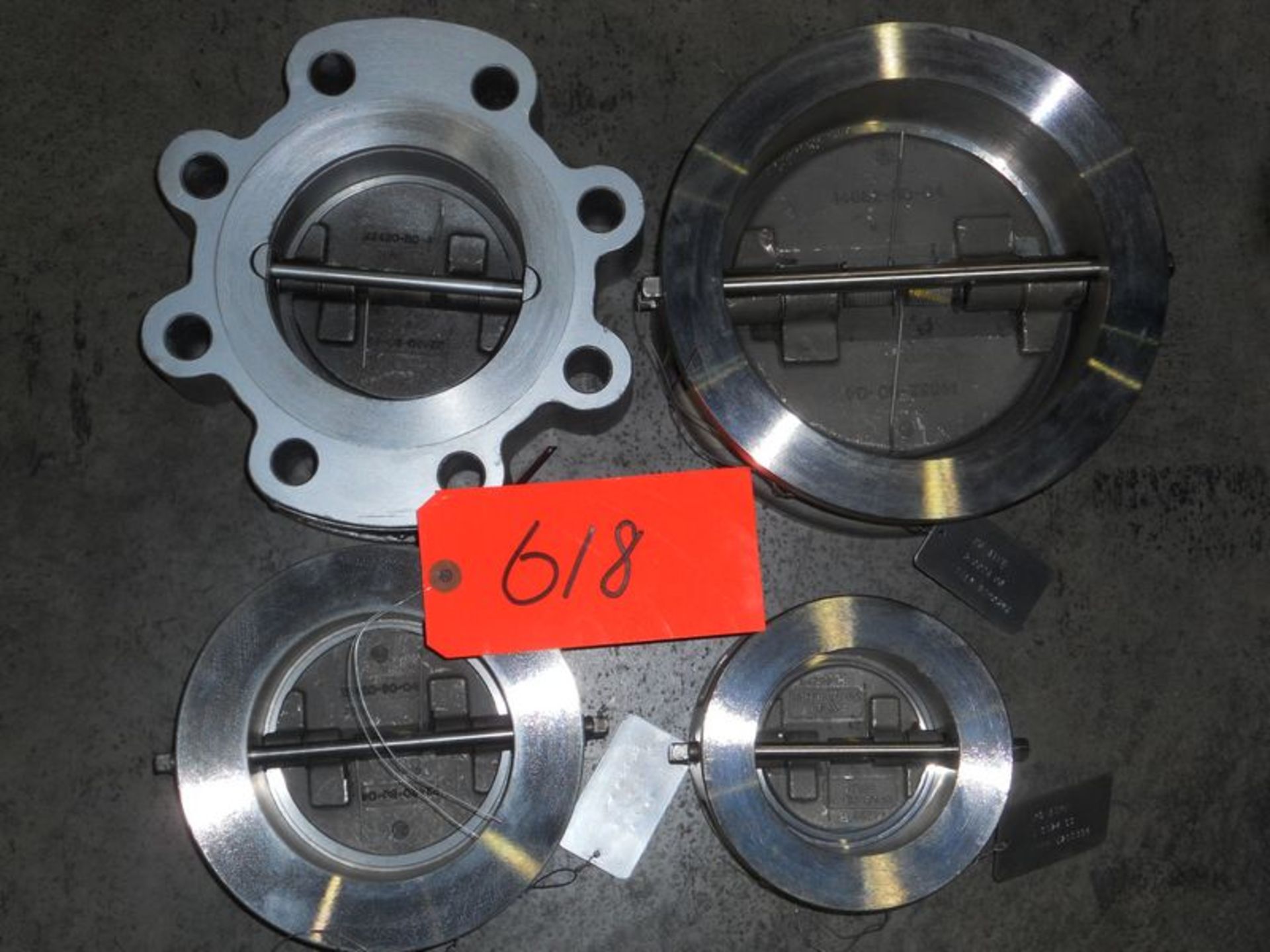 Lot (35) Crane Duo Check II butterfly valves; (7) M/N 3-G15CPF-9, 3", CPW psi 275, (9) M/N 4-