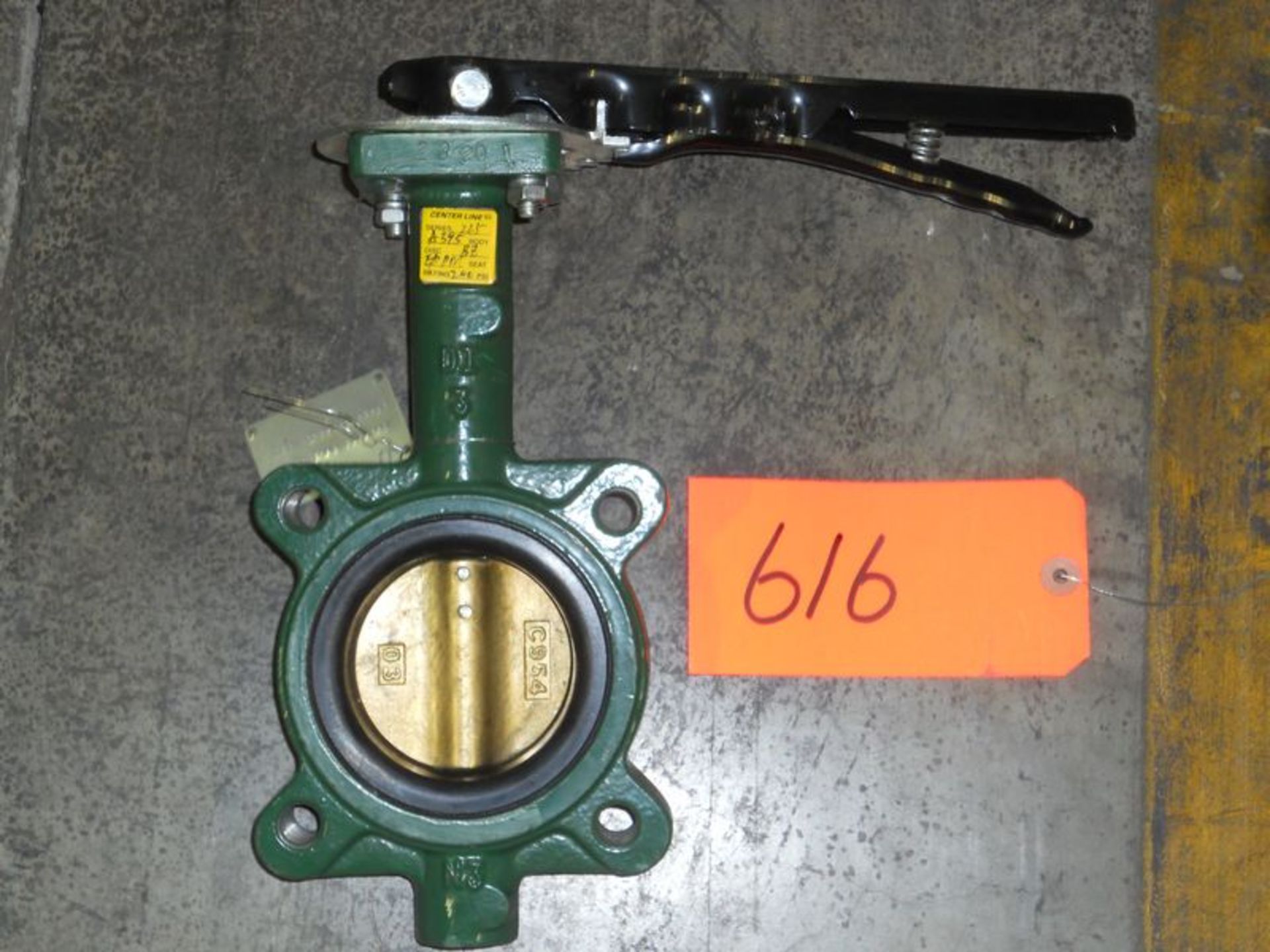 Lot (27) Centerline A395 butterfly valves, 3" brass, Series 225, 200 psi, Asset# 5308241