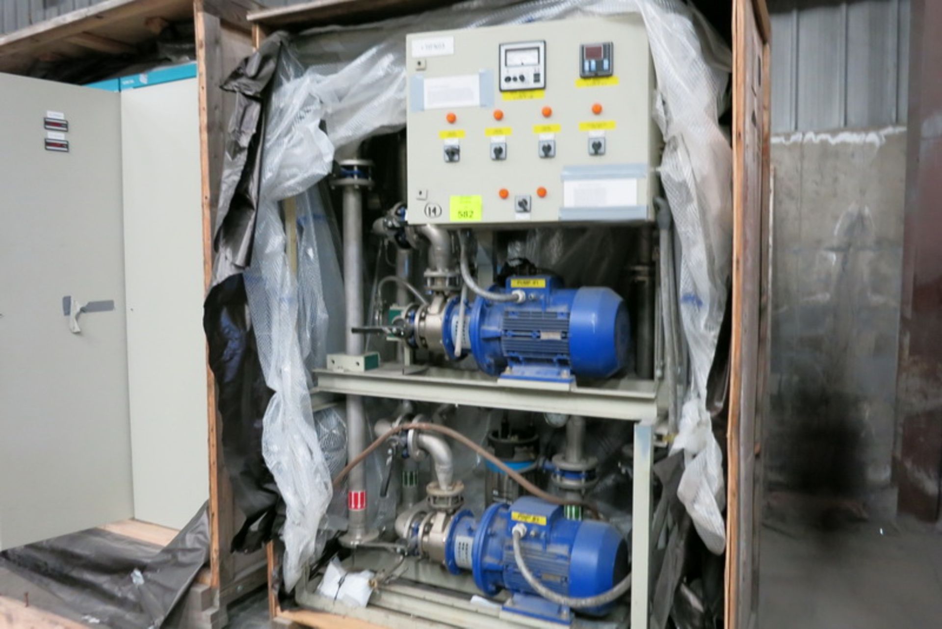 [Lot] Siemens water cooling / filtering system, model ZBW9370-9HPA6-Z, with (2) KSB-40-160/112