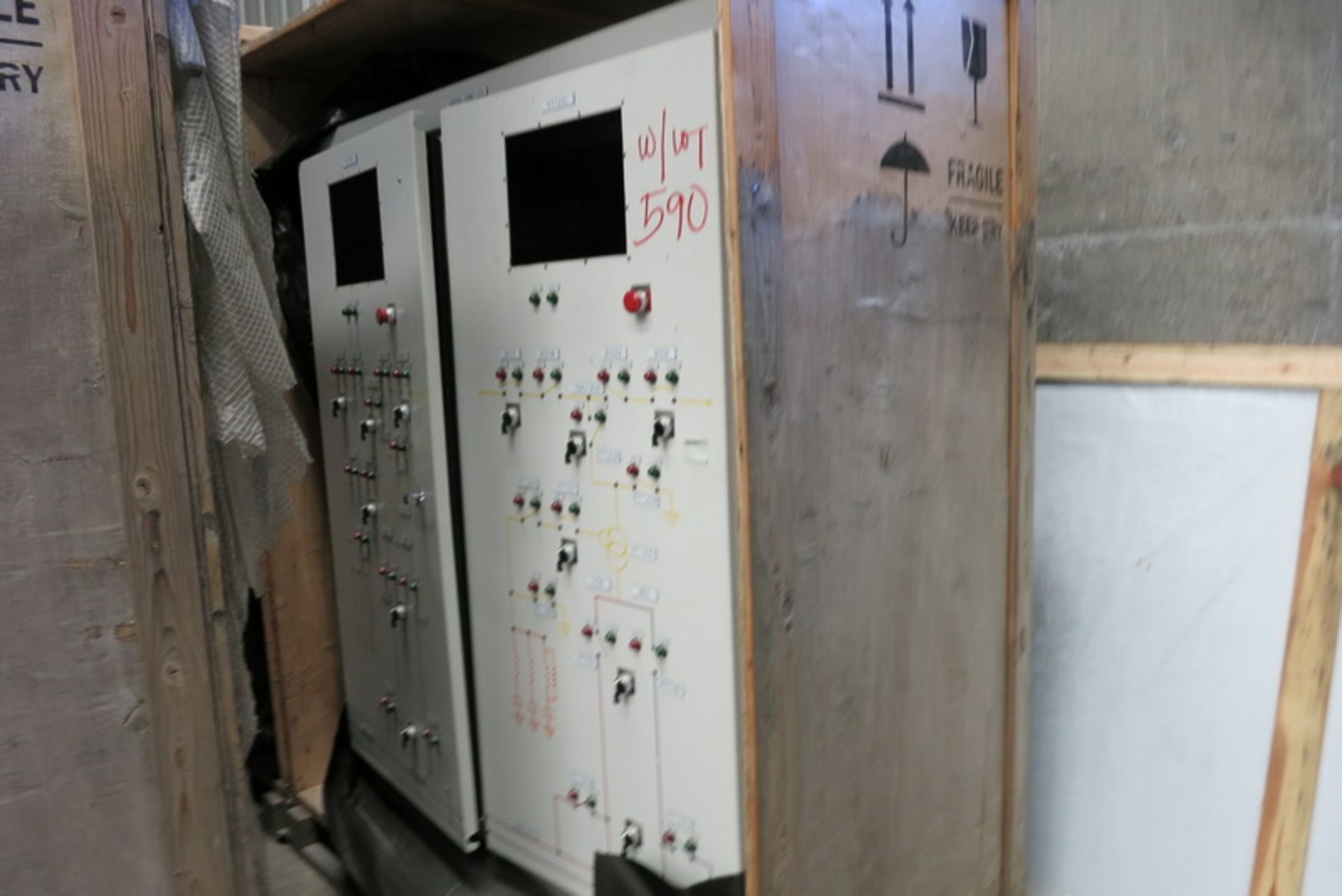 [Lot] (3) Control cabinets, 2 doors with (2) CTC model P21-2C1-A4-103, (3) Allen Bradley - Image 5 of 12