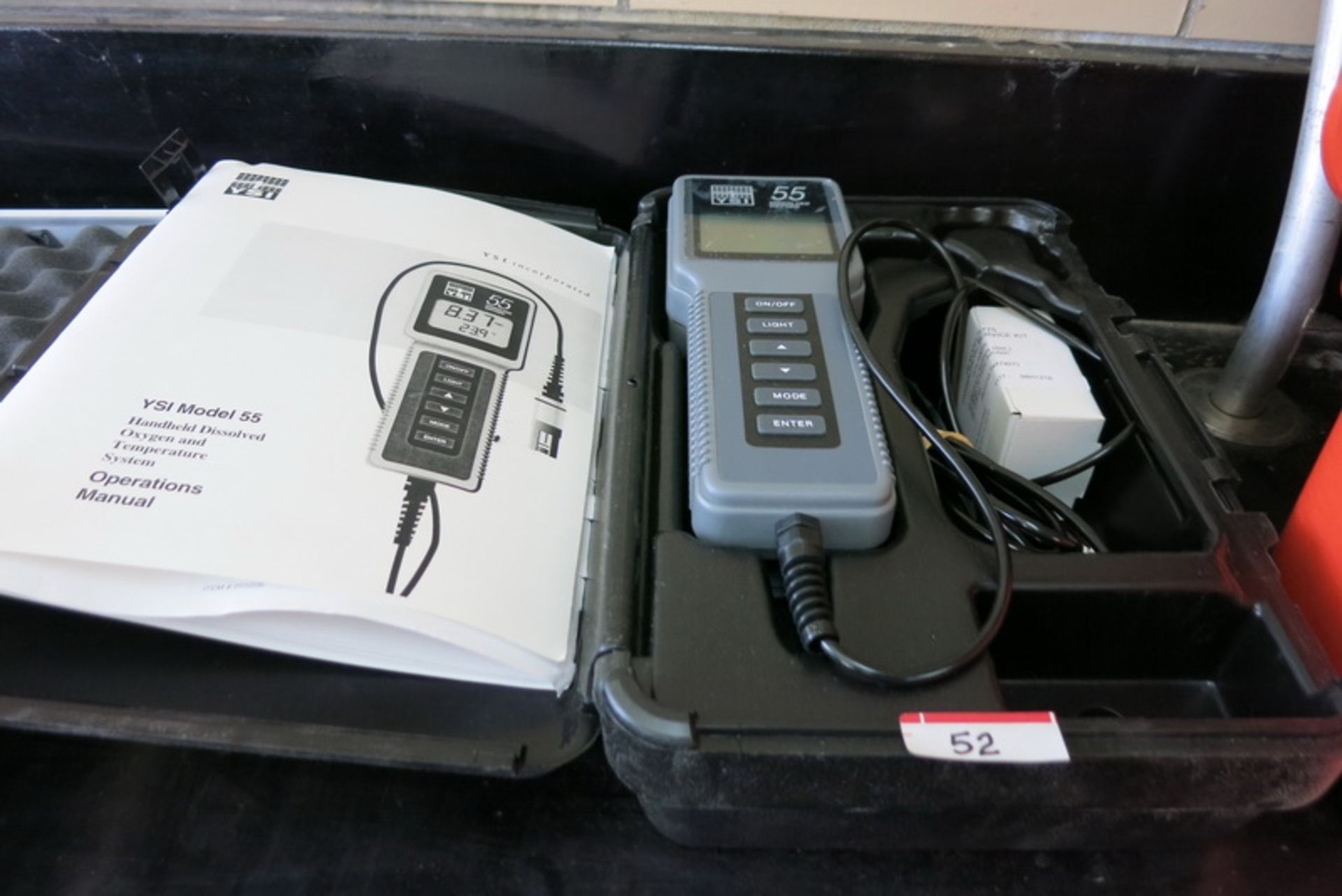 YSI dissolved oxygen and temperature meter, model 55