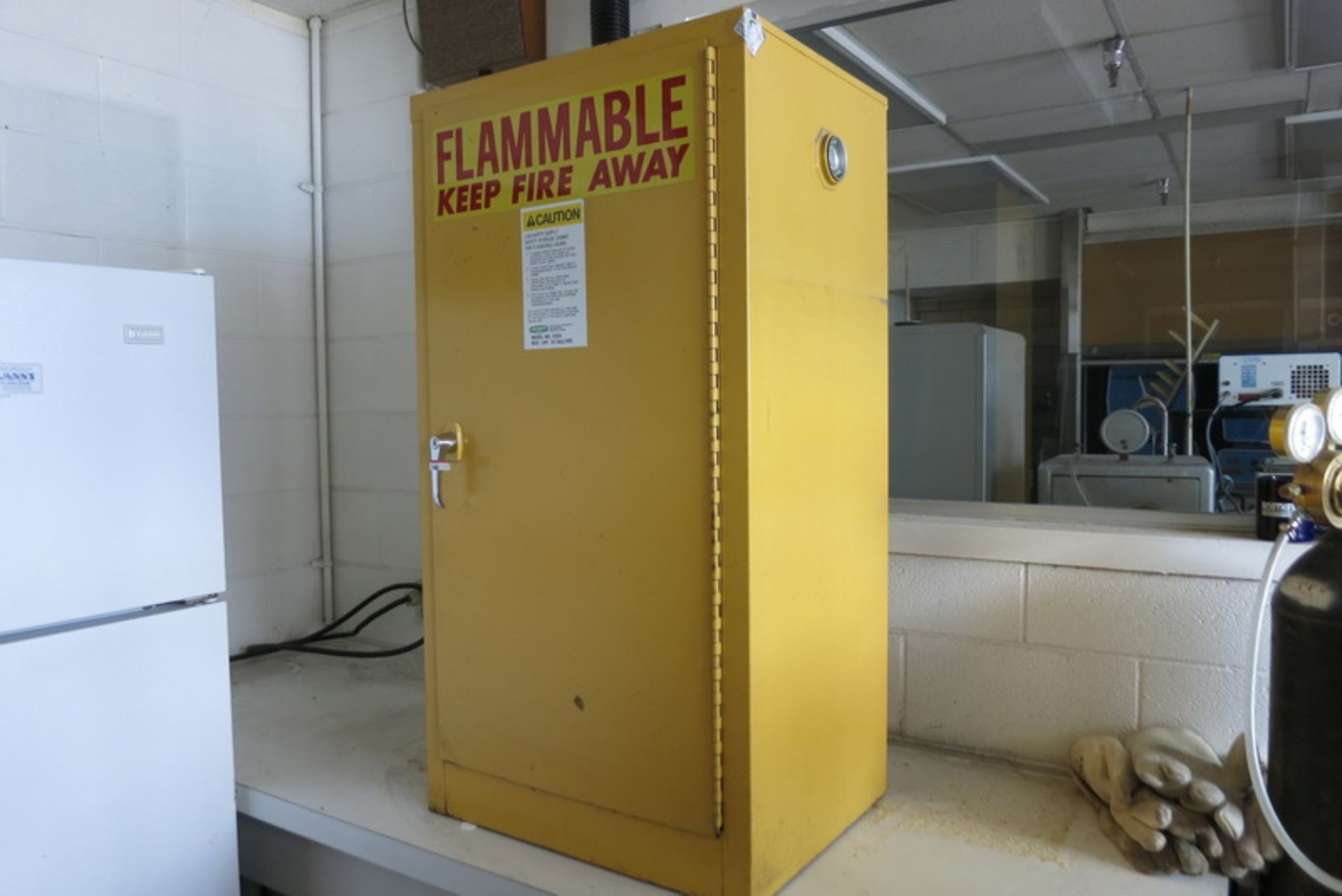 Lab Safety flammable storage cabinet, model 2324, cap. 16 gal.