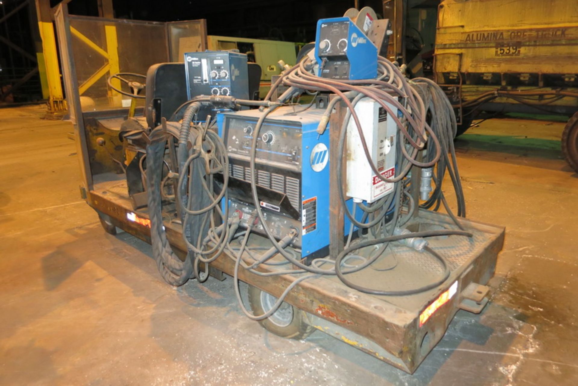 United Truck utility welding cart, gas powered with Miller Dimension 652 welder & (2) Miller wire - Image 2 of 2