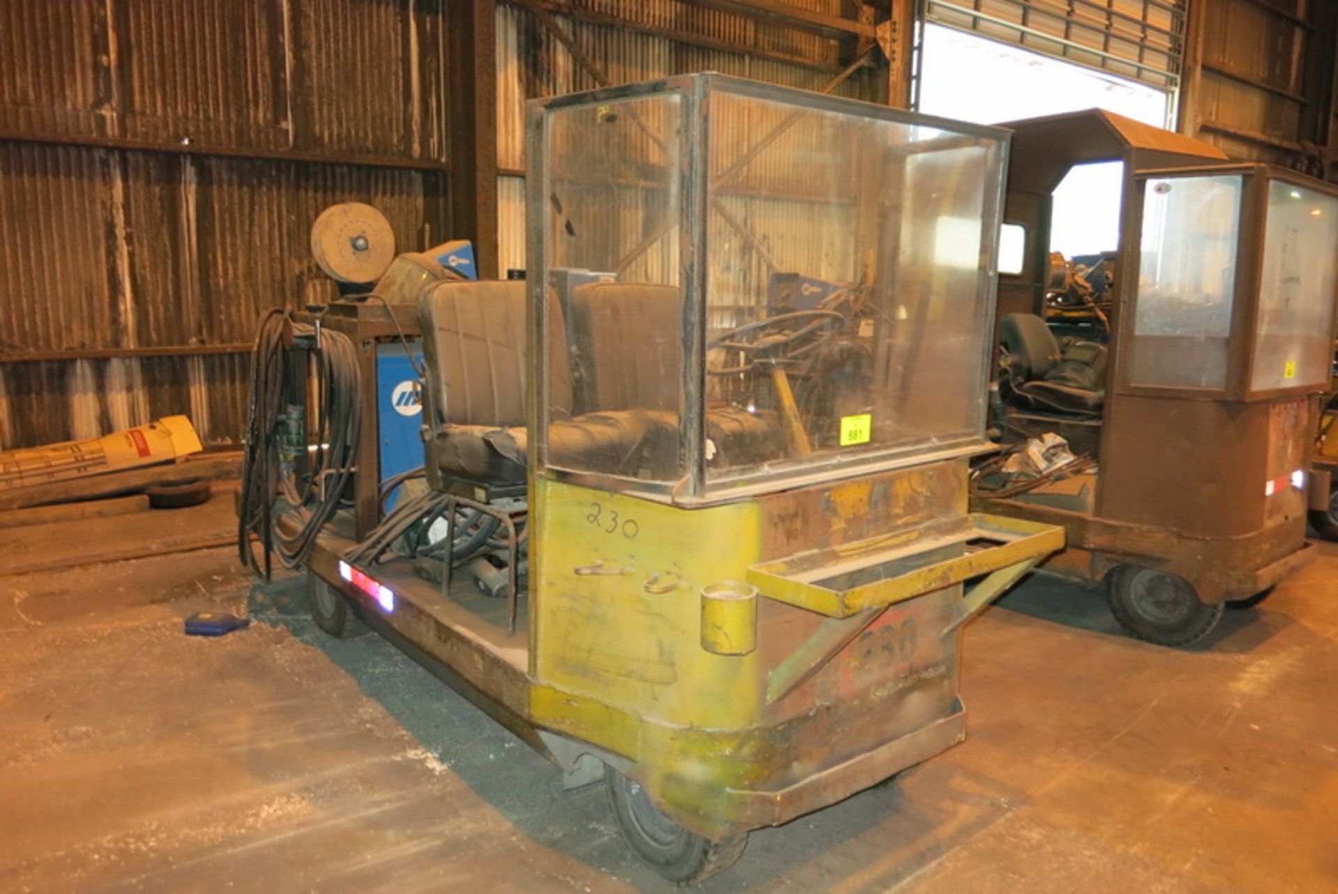 United Truck utility welding cart, gas powered with Miller Dimension 652 welder & (2) Miller wire