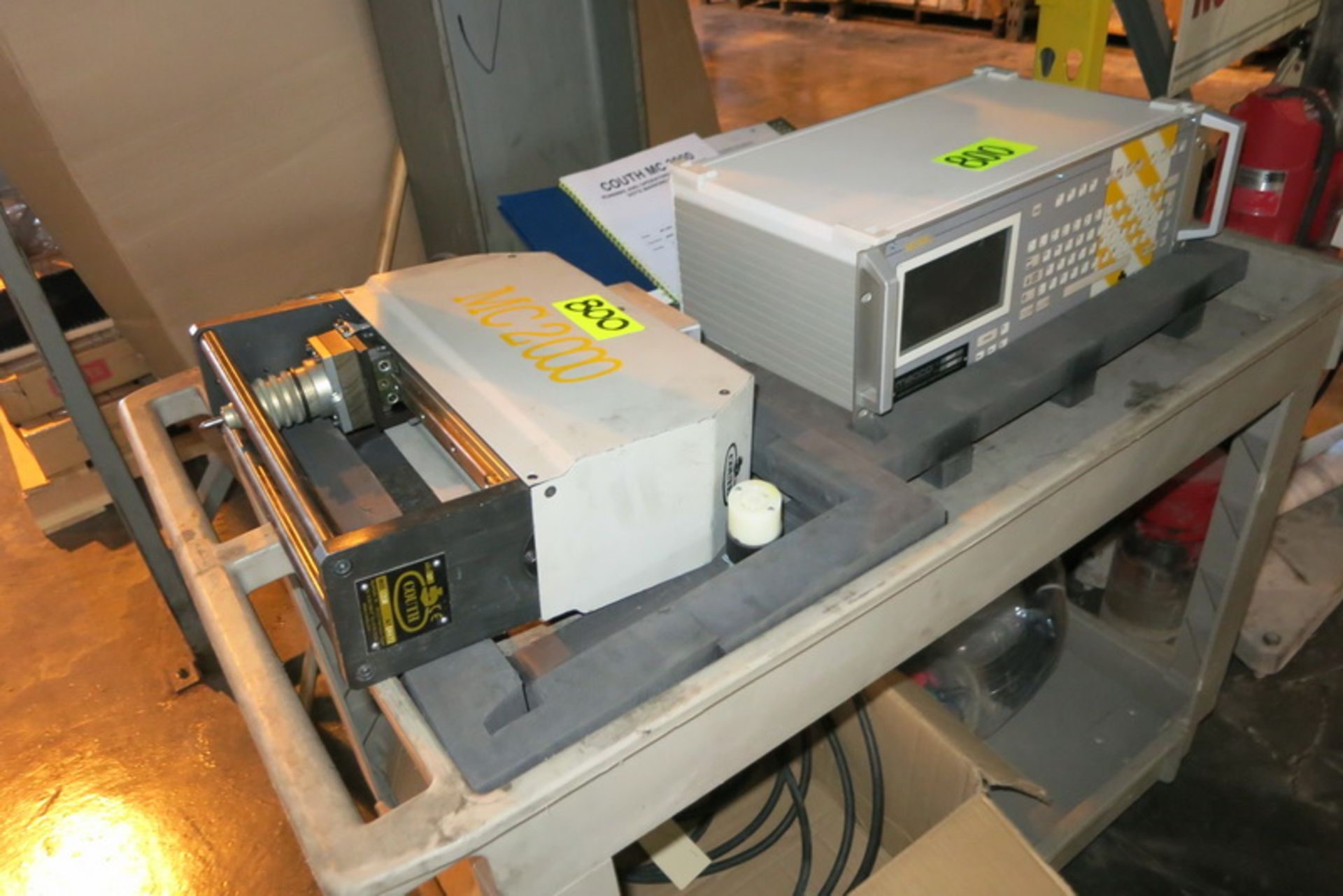 Mecco compact dot peen marking machine, model Couth MC2000, unit 200X35N4 with control box, s/n