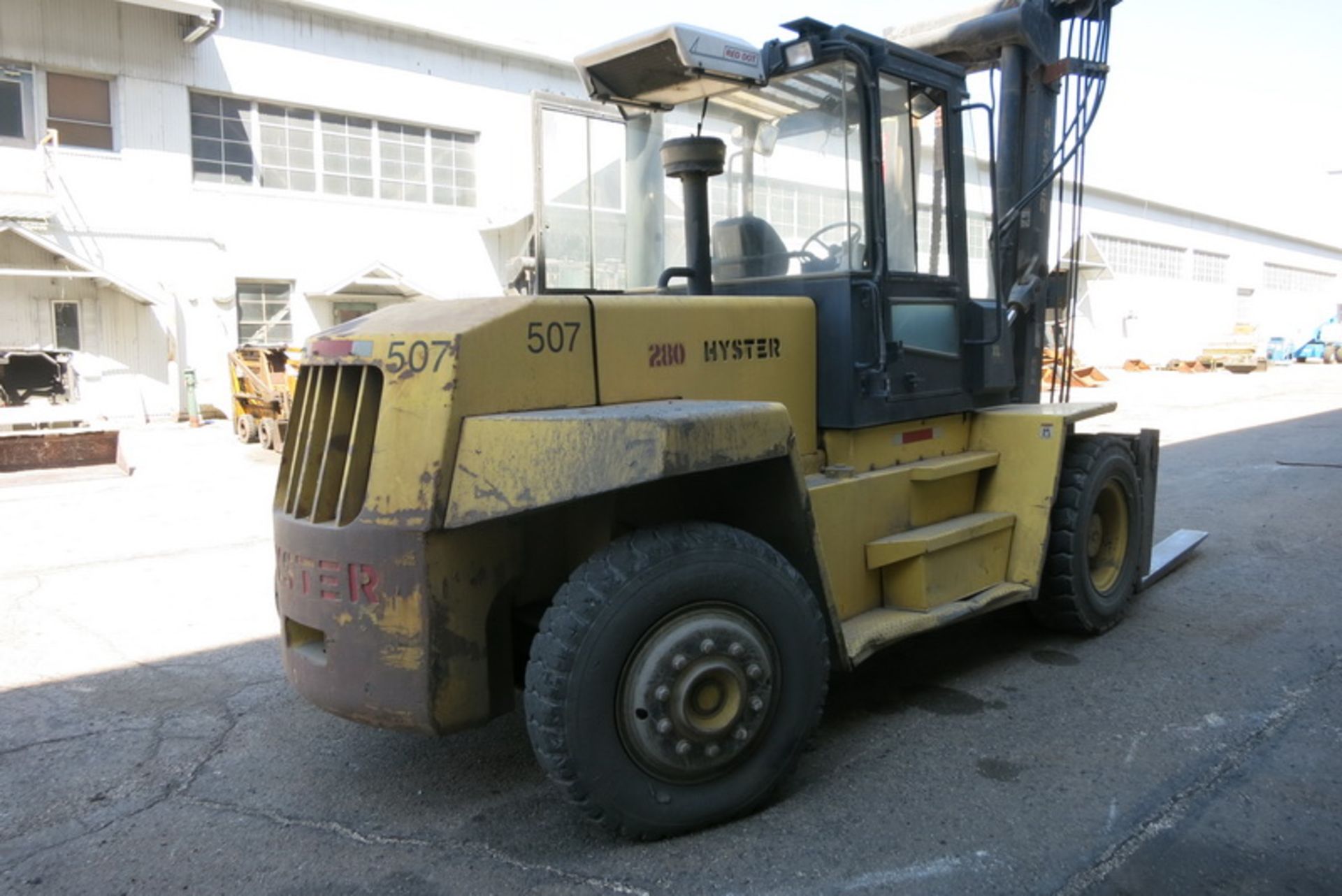 Hyster forklift, model H280XL, s/n E007D03857W, 27,500 lb. cap., 2 stage mast, 183" lift, solid - Image 2 of 2
