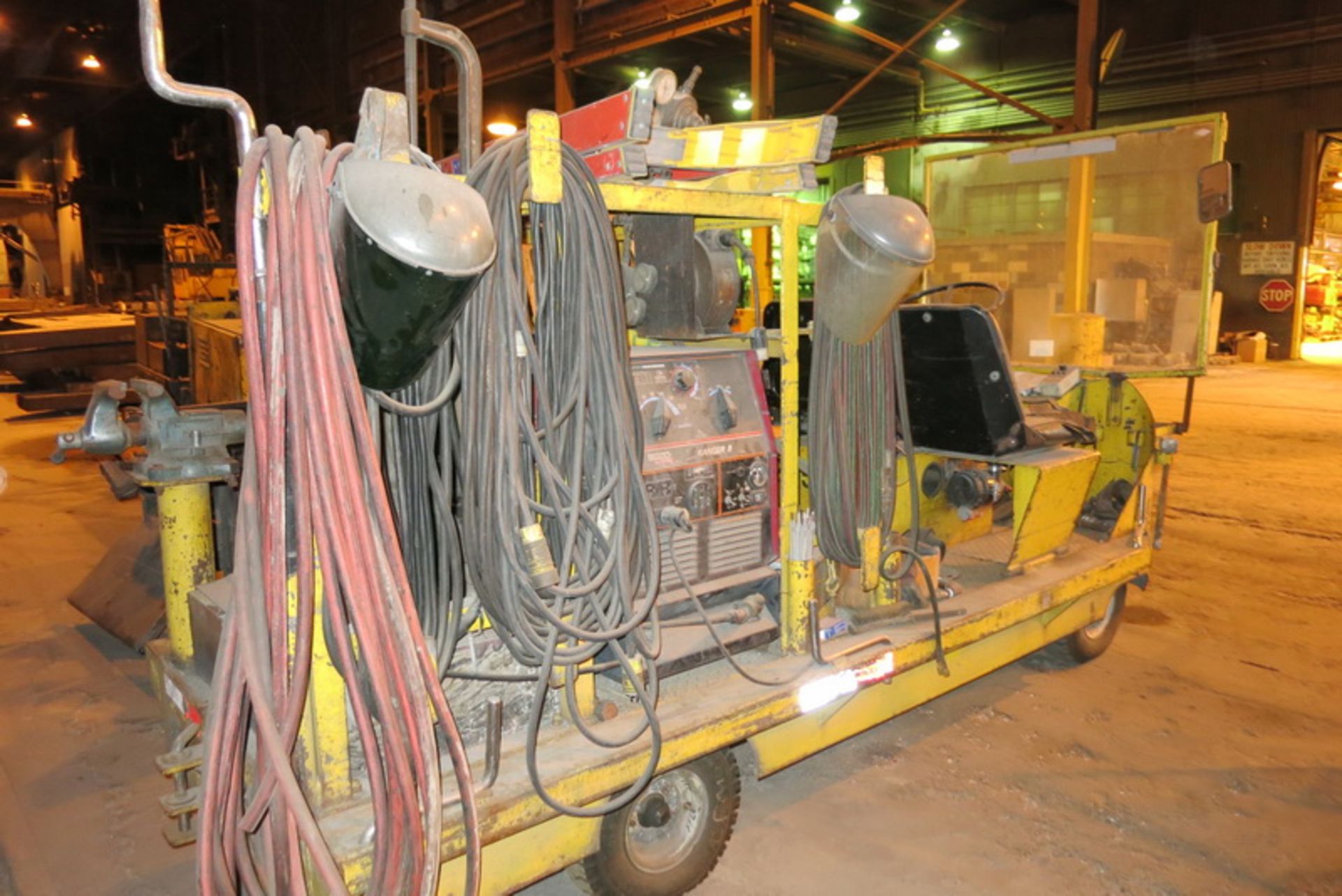 Kalamazoo utility welding cart, gas powered with Lincoln Ranger 8 welder / generator  [Asset #: - Image 2 of 2