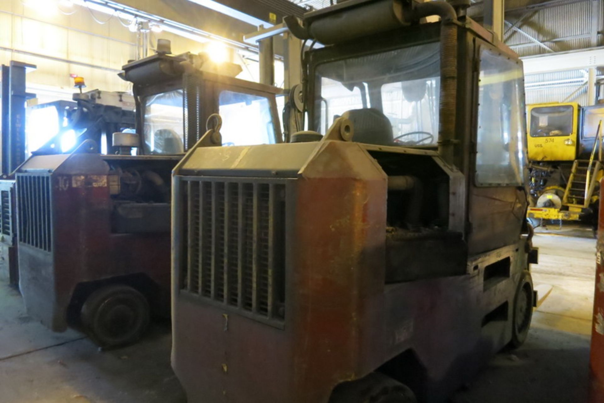 Taylor forklift, model TC200S, s/n SJ720826, 20,000 lb. cap., single stage mast with rotator, side - Image 2 of 2