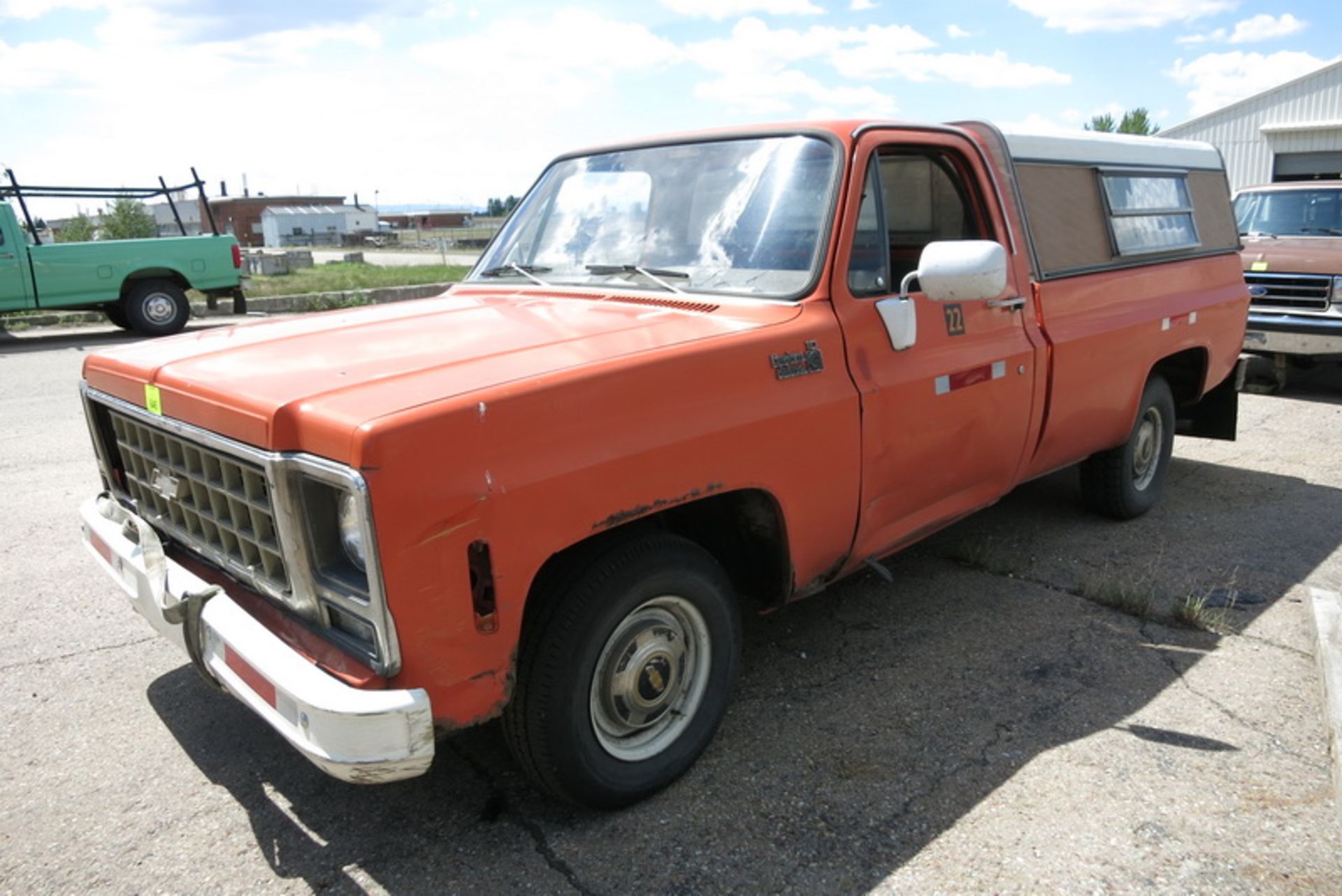 1980 Chevrolet Custom Delux 10 pickup truck, with camper shelkl, 56,004 miles VIN: CCD14AF314011,