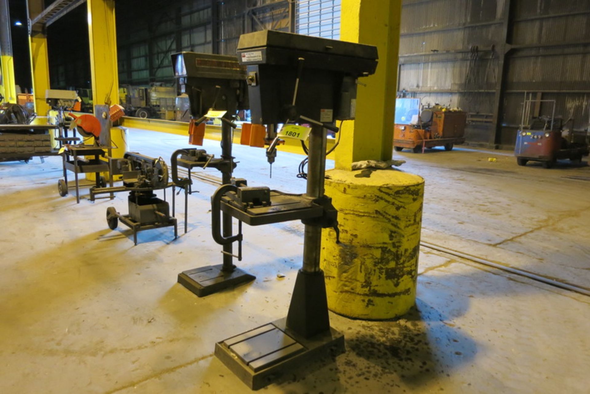 Dayton 20" drill press, pedestal with machine vise