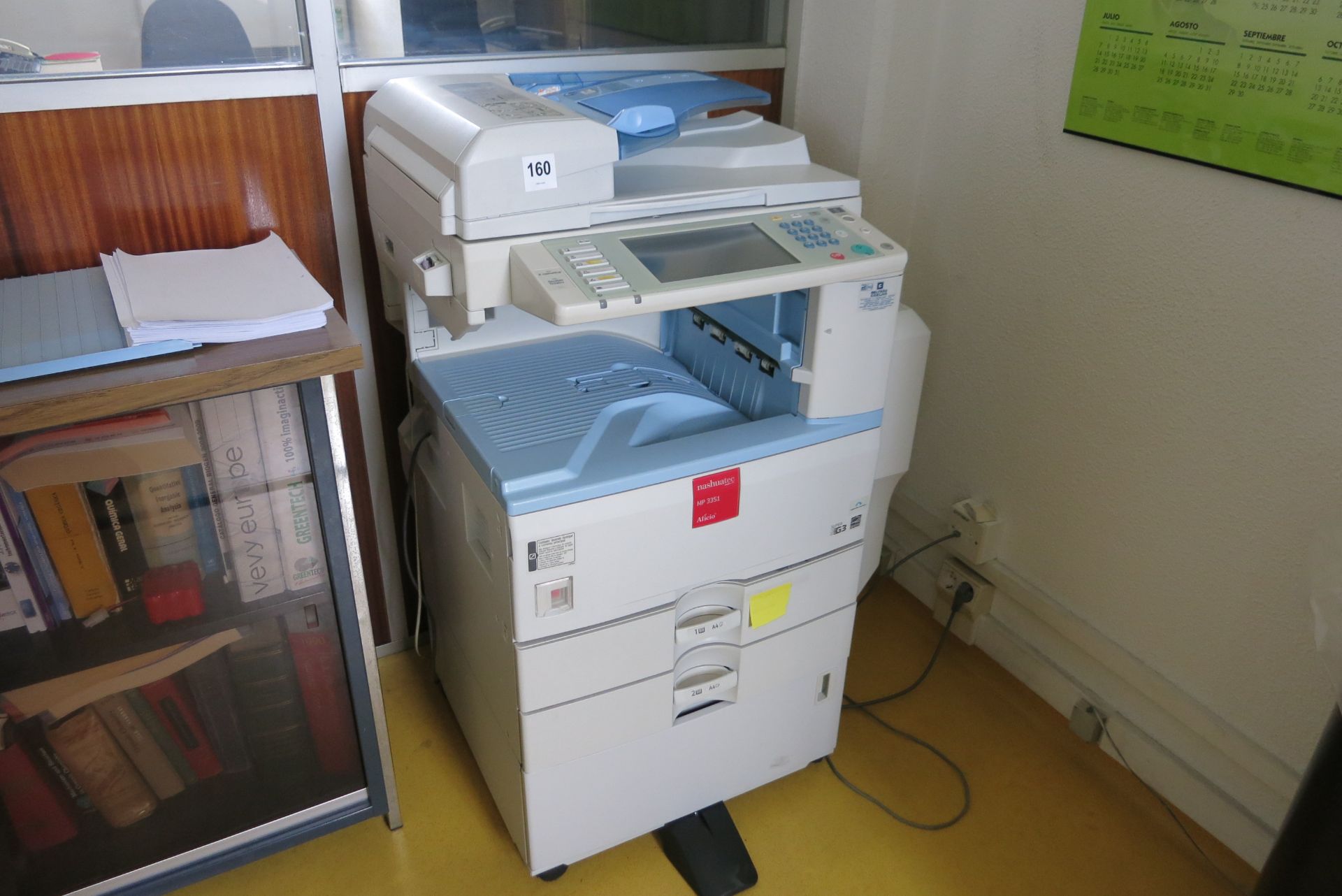 Office machines, (1) Nashuatec copier/fax machine & (1) Rexel paper shredder