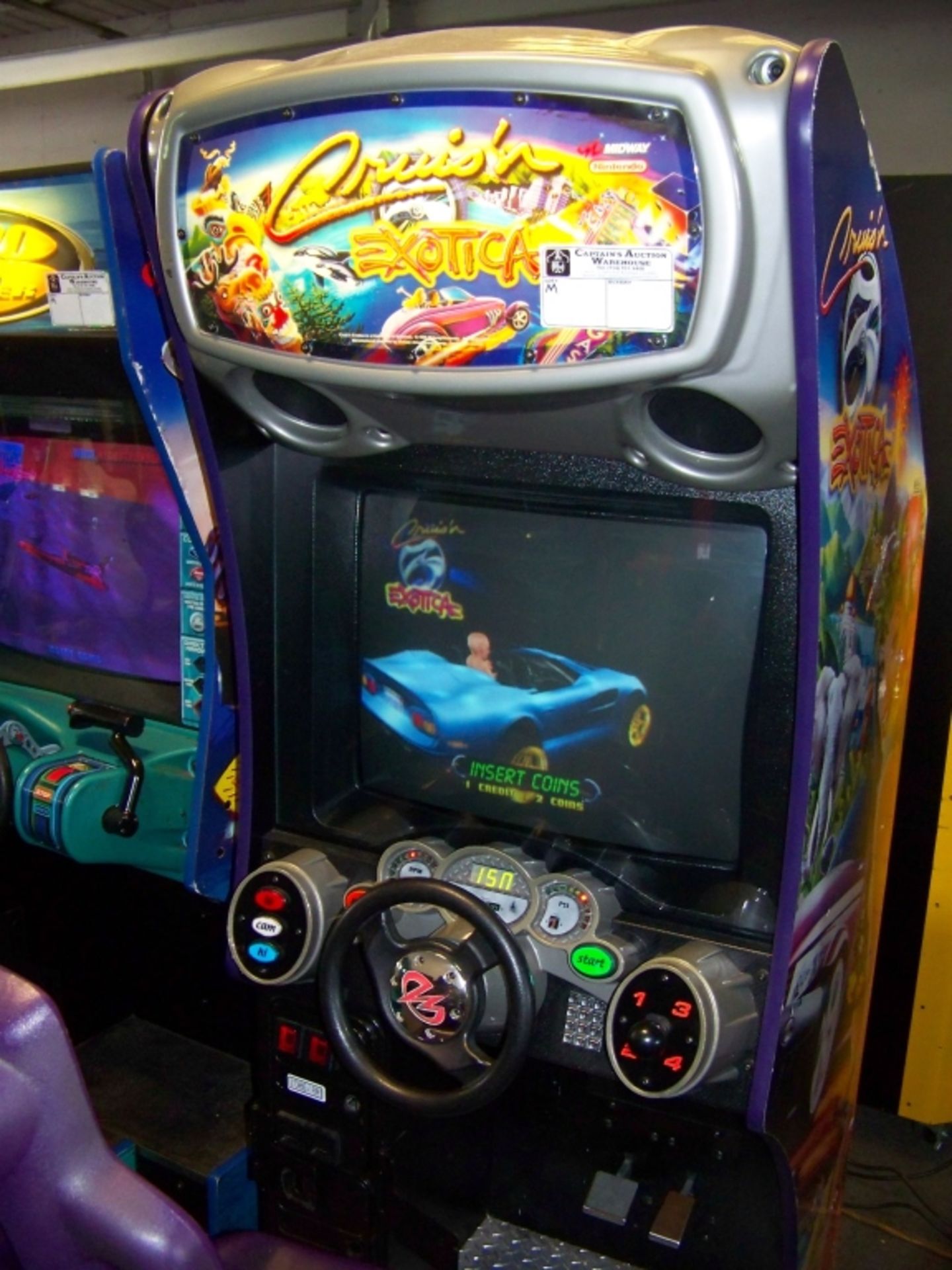 CRUISIN EXOTICA SITDOWN DRIVER ARCADE GAME - Image 3 of 3