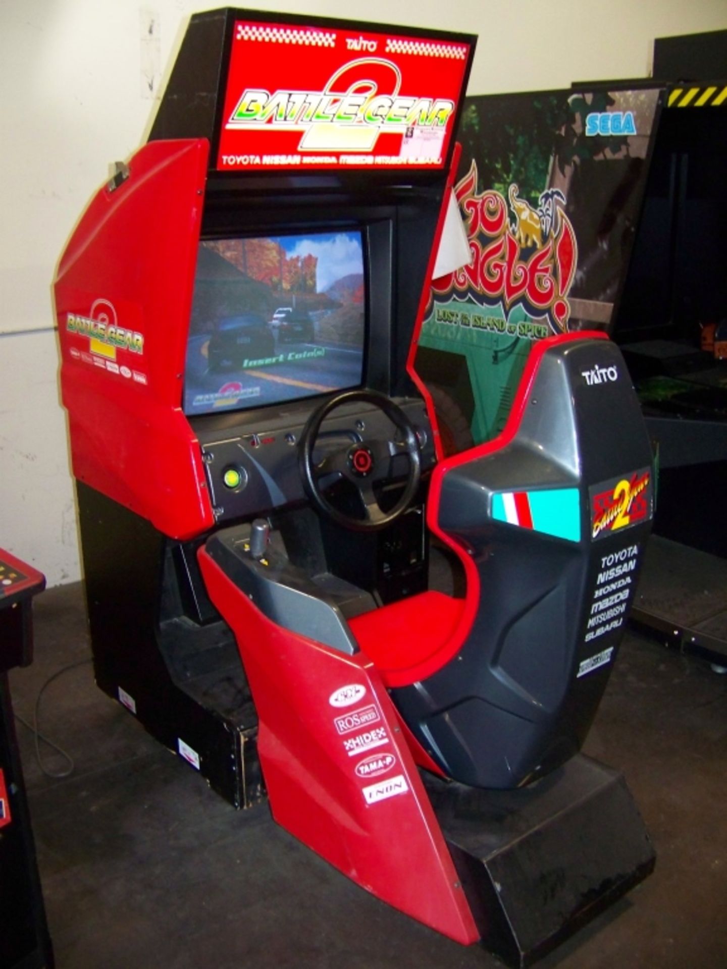 BATTLE GEAR 2 SINGLE SEAT RACING ARCADE GAME TAITO