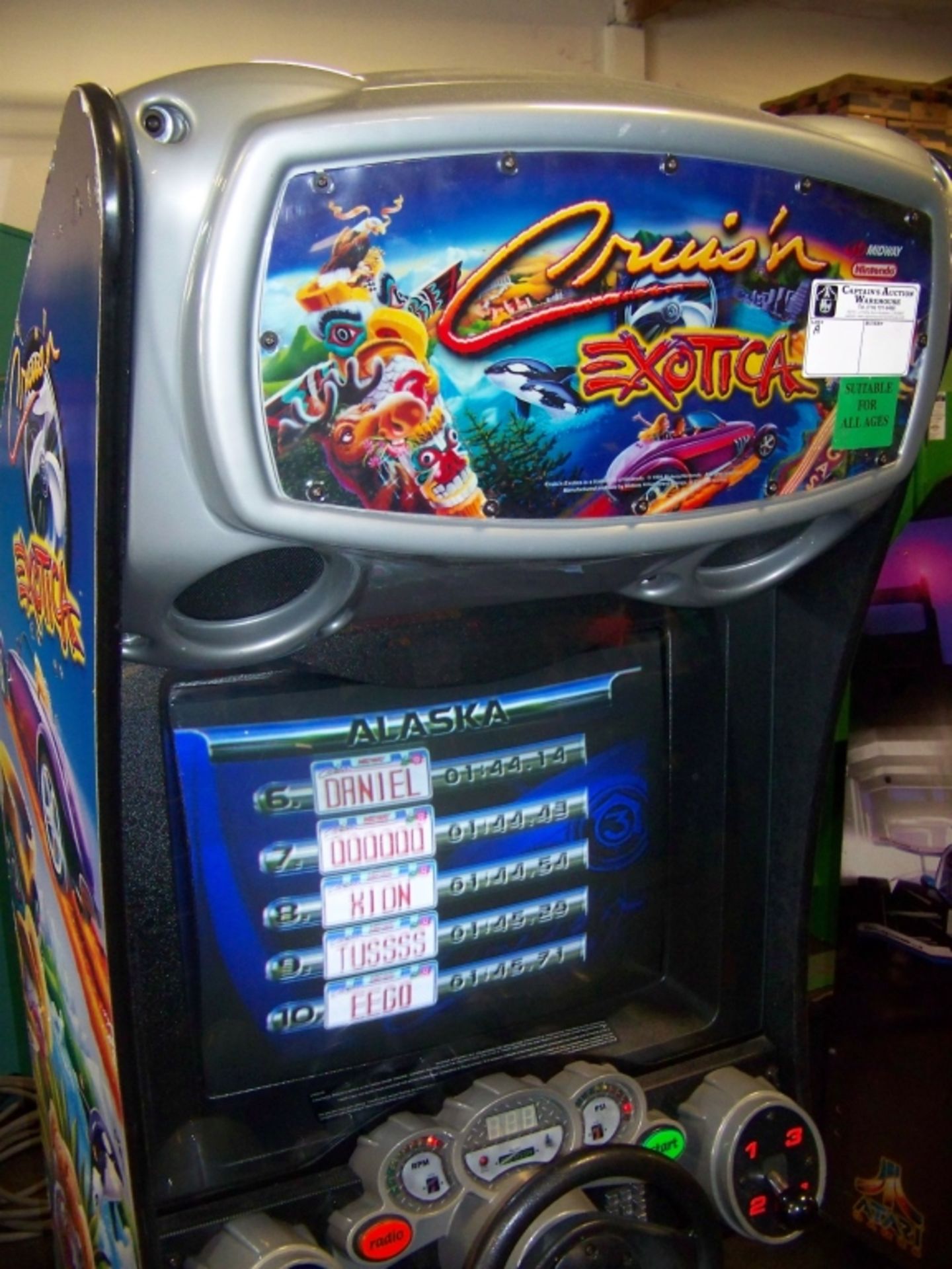 CRUISIN EXOTICA DEDICATED DRIVER ARCADE GAME - Image 2 of 7