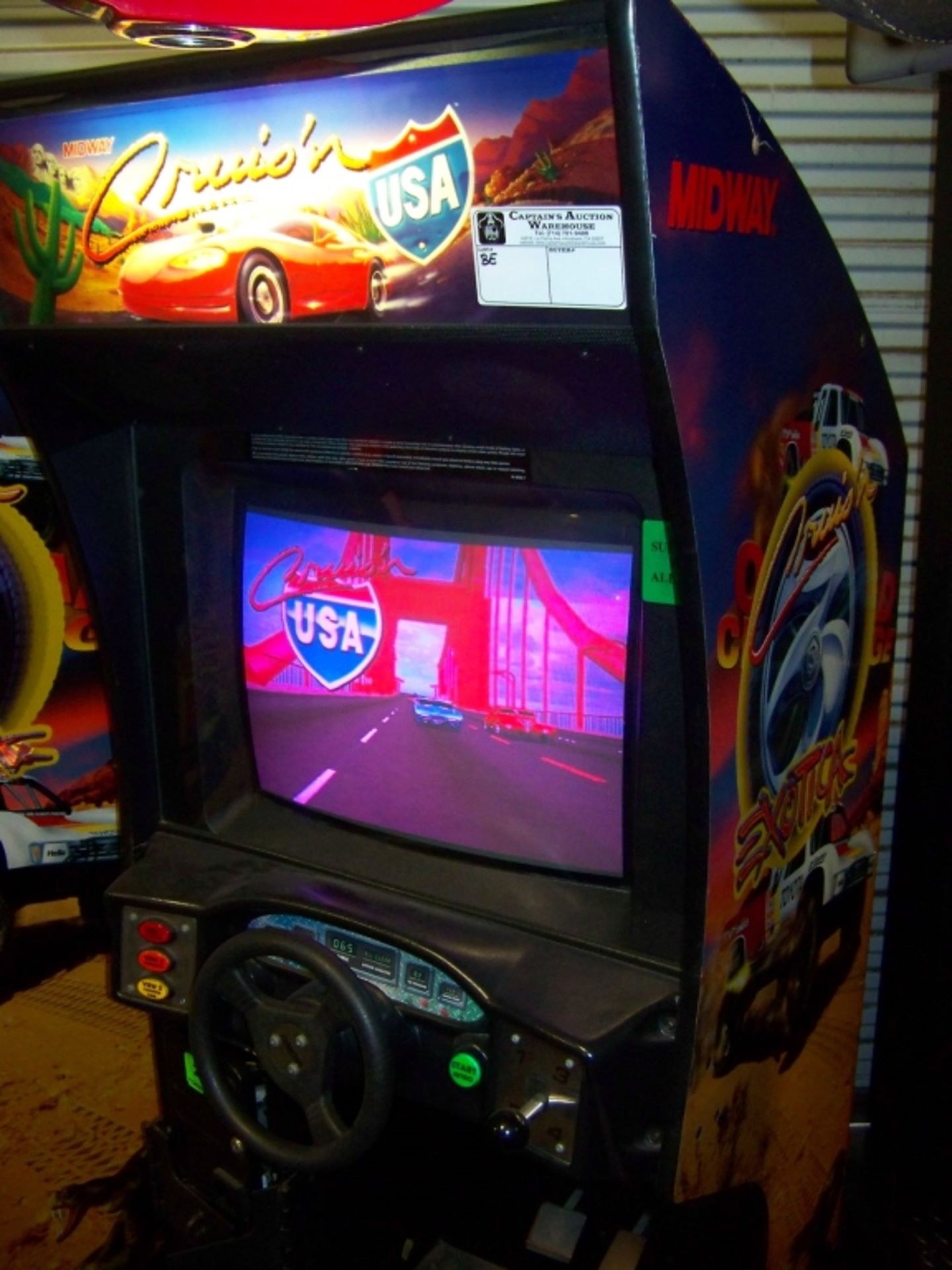 CRUISIN USA SITDOWN DRIVER ARCADE GAME - Image 3 of 3