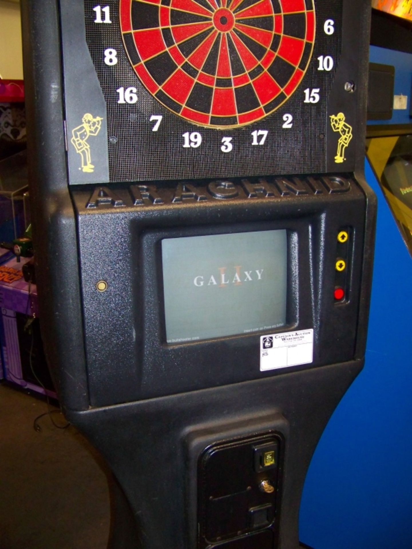 ARACHNID GALAXY II DARTBOARD COIN OP