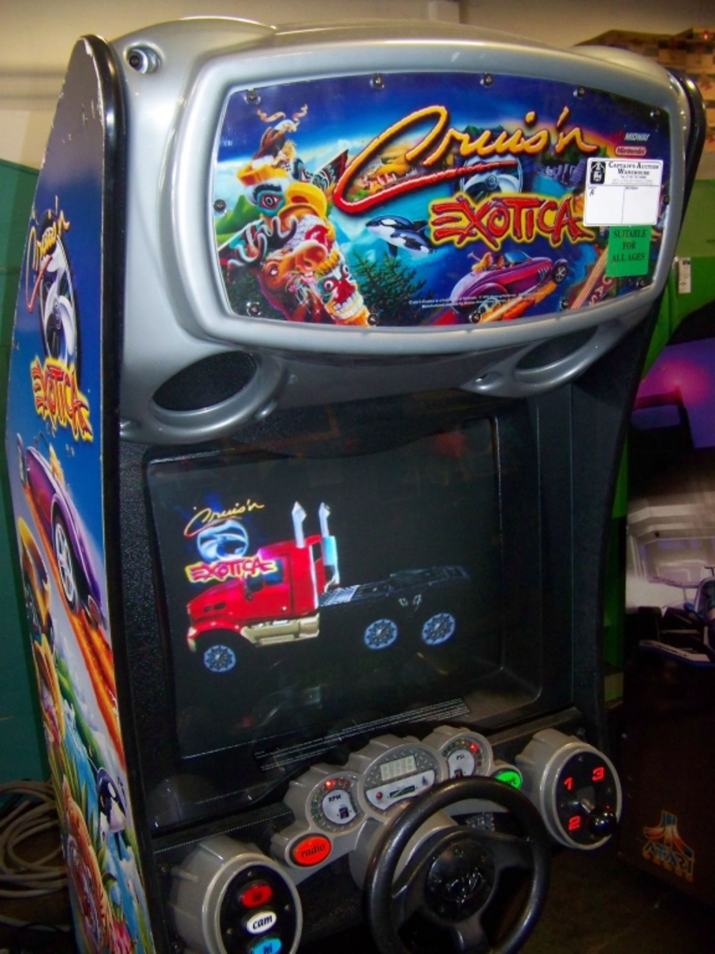 CRUISIN EXOTICA DEDICATED DRIVER ARCADE GAME - Image 4 of 7