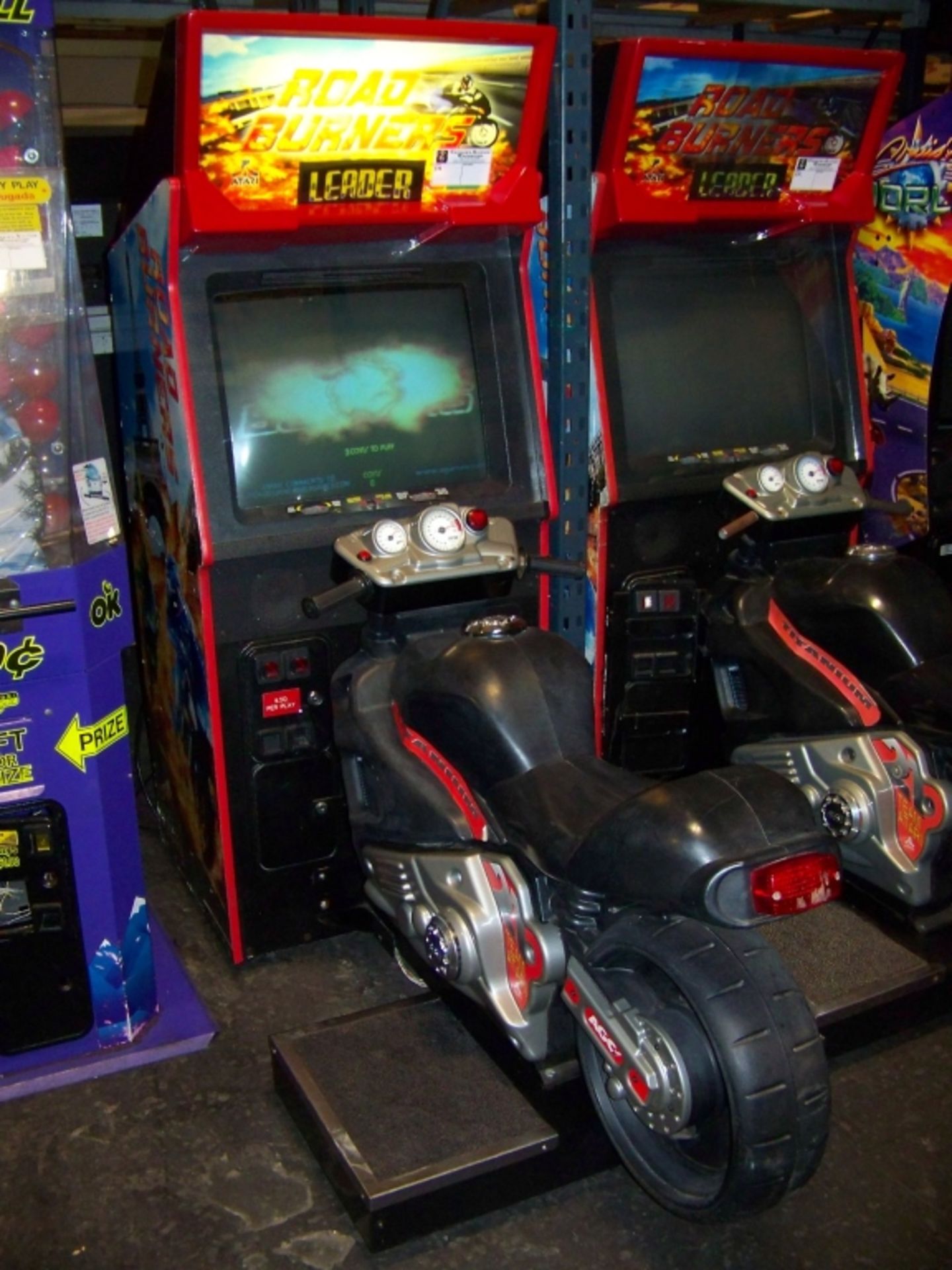 ROAD BURNERS MOTORCYCLE RACING ARCADE GAME