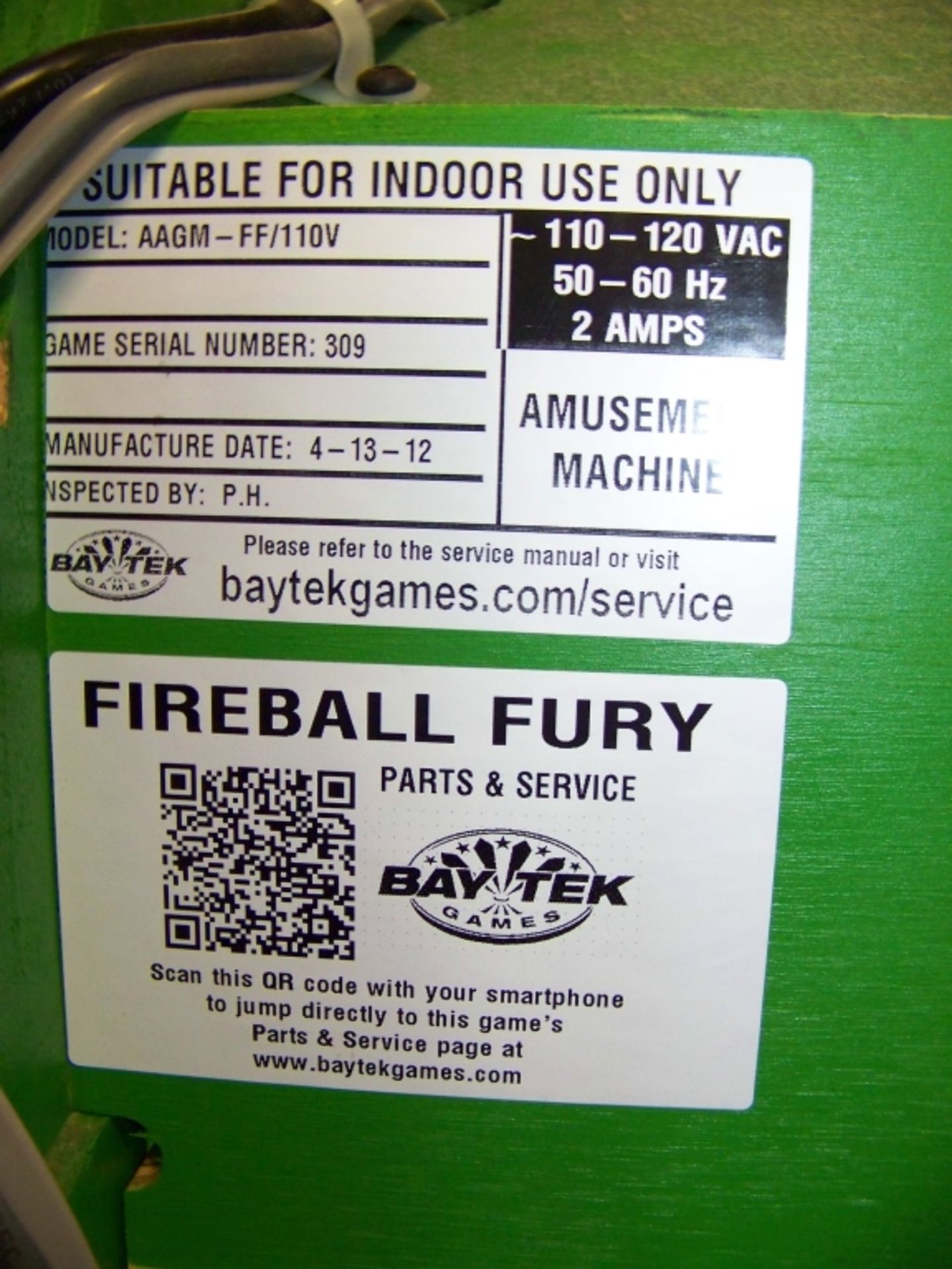 QUEENS CROQUET FIREBALL FURY SKEEBALL BAYTEK - Image 4 of 6