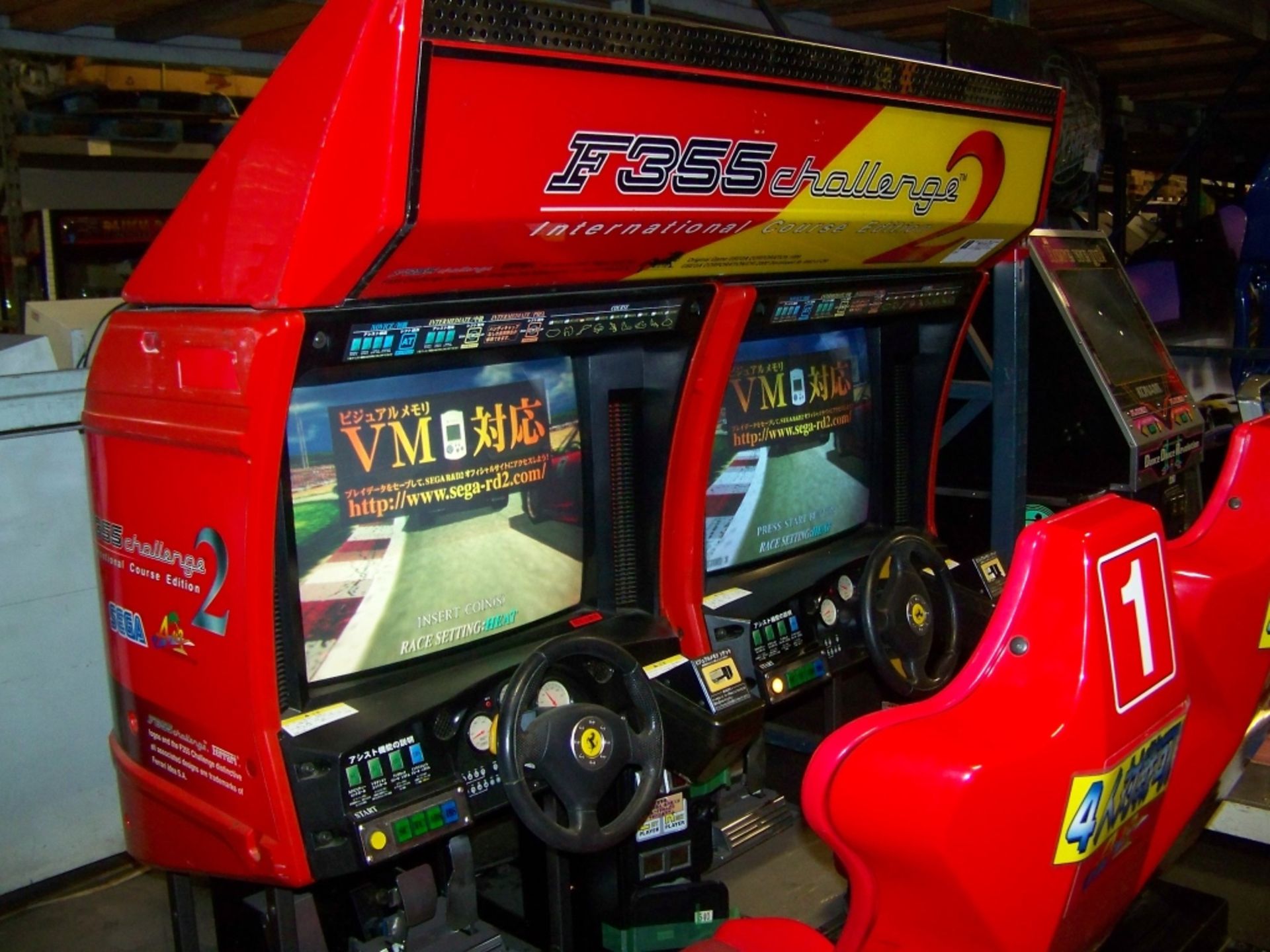 F355 CHALLENGE 2 FERRARI TWIN RACING ARCADE SEGA - Image 4 of 9