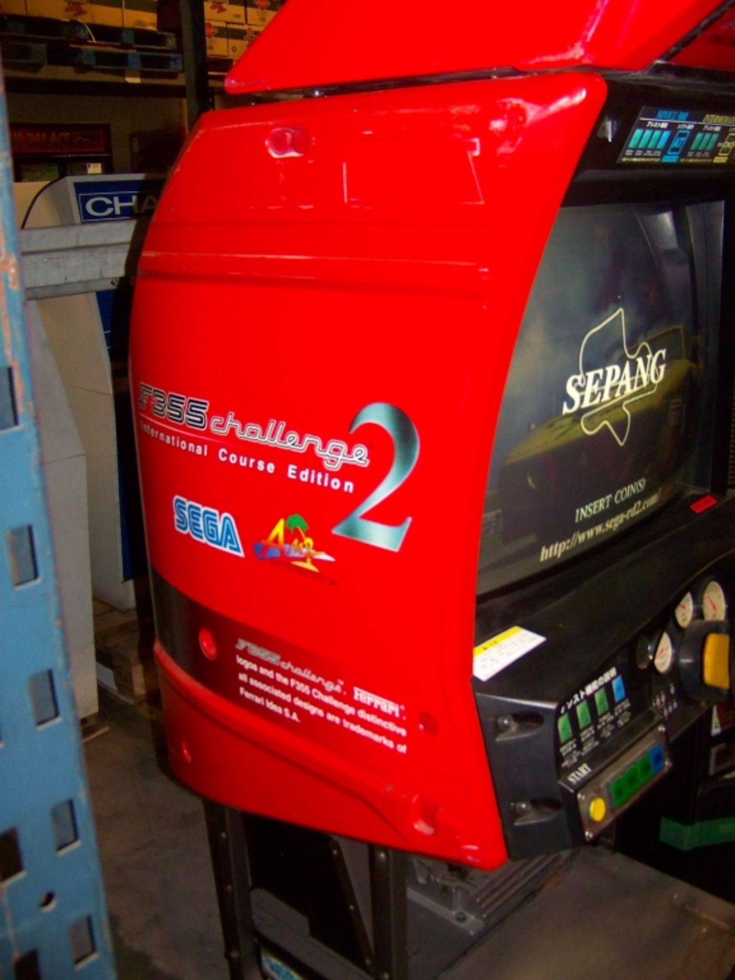 F355 CHALLENGE 2 FERRARI TWIN RACING ARCADE SEGA - Image 9 of 9