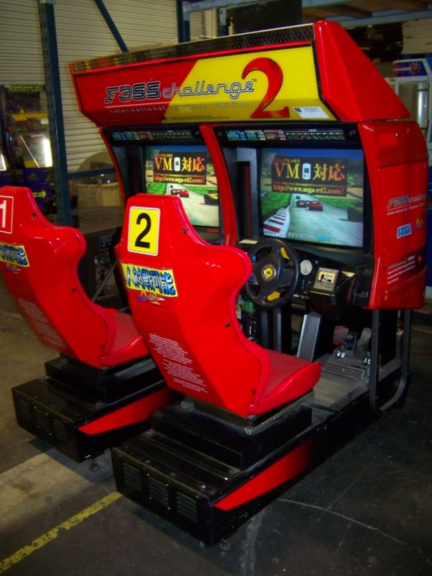 F355 CHALLENGE 2 FERRARI TWIN RACING ARCADE SEGA - Image 6 of 9