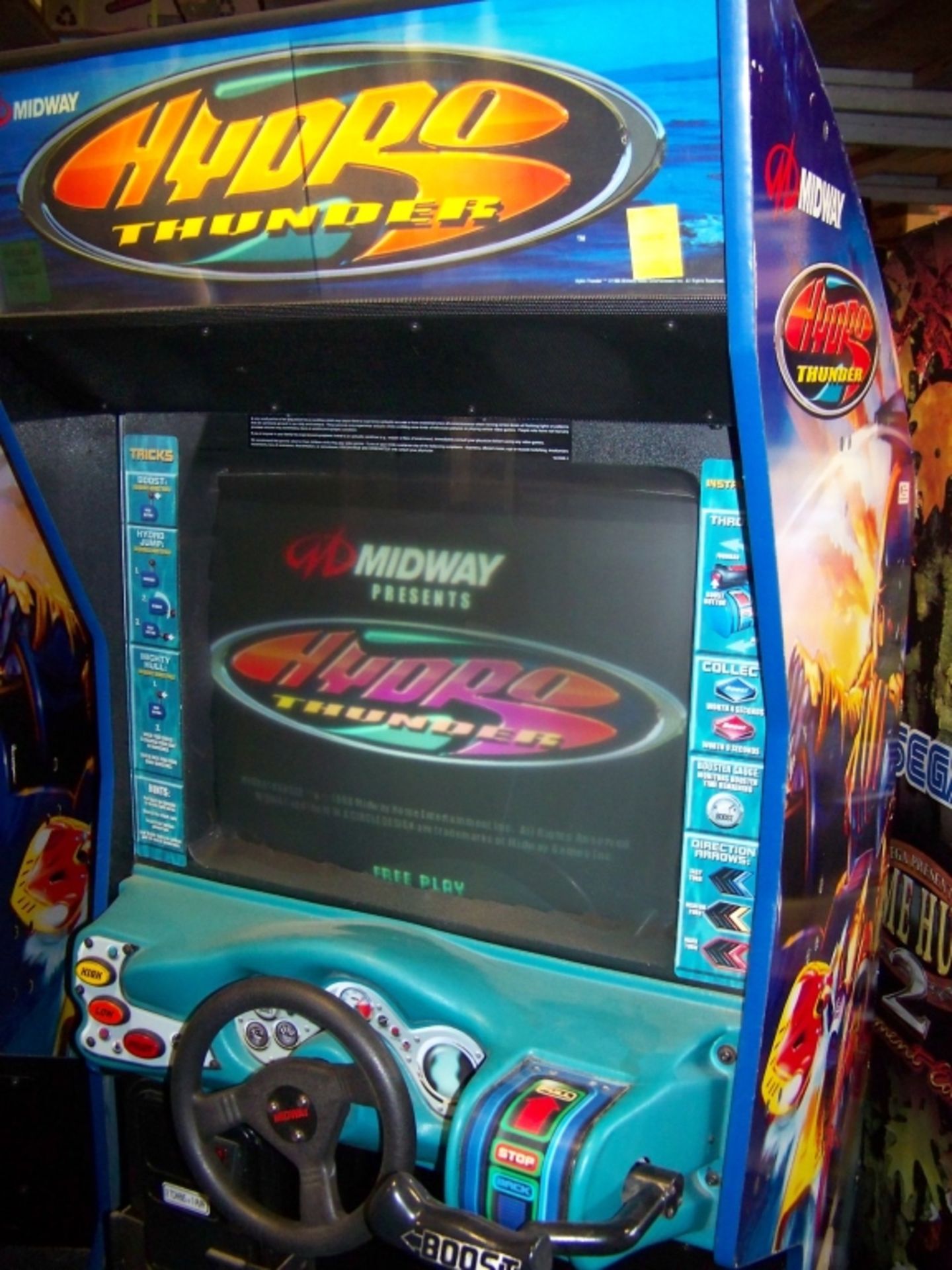 HYDRO THUNDER RACING ARCADE GAME MIDWAY