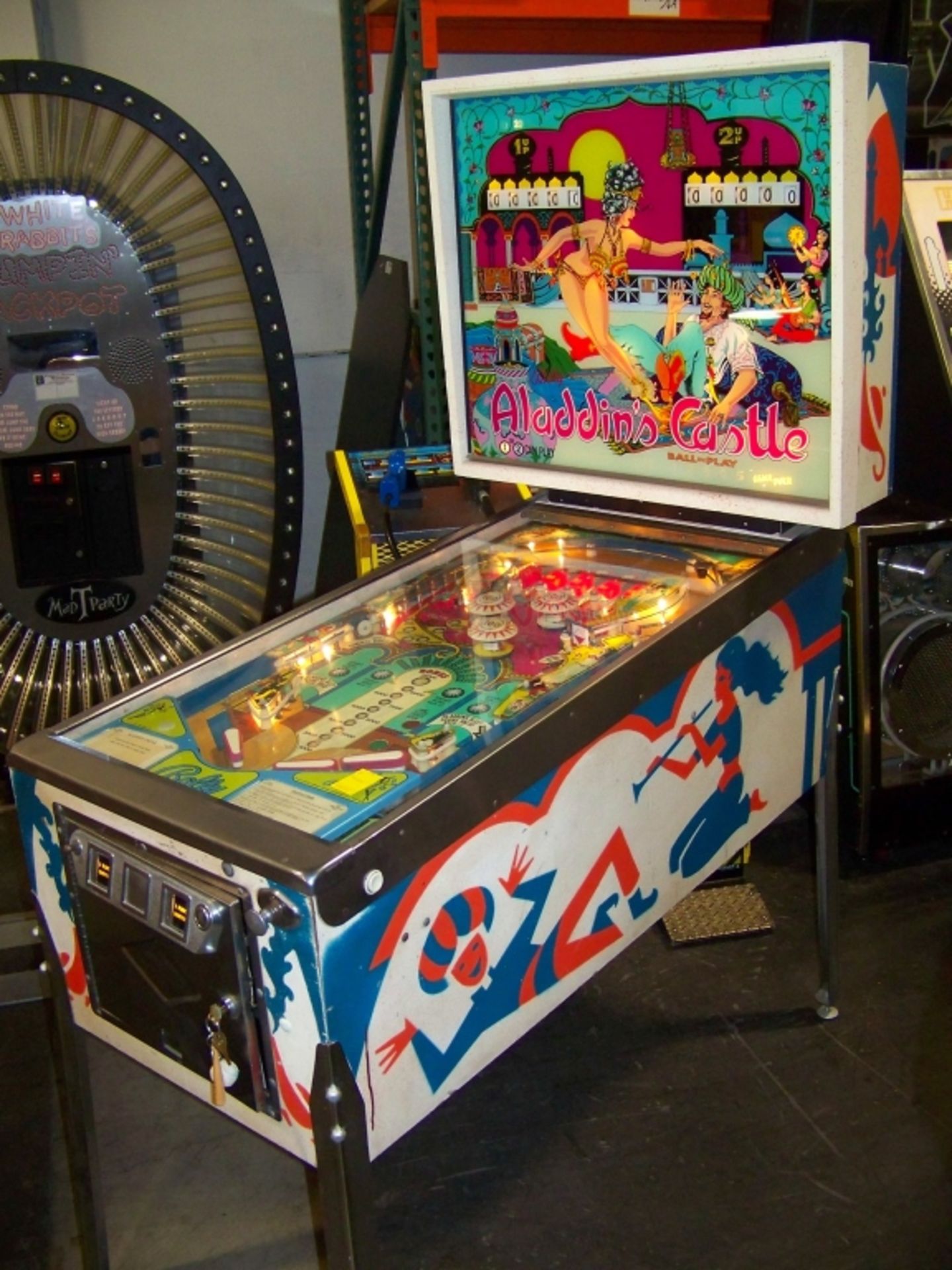 ALADDIN'S CASTLE PINBALL MACHINE BALLY EM - Image 7 of 8