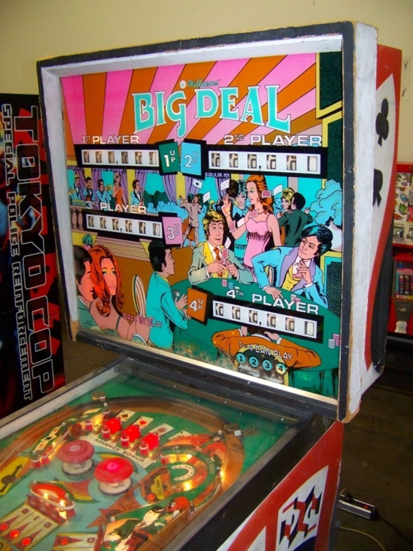 BIG DEAL CLASSIC PINBALL MACHINE WILLIAMS - Image 5 of 6