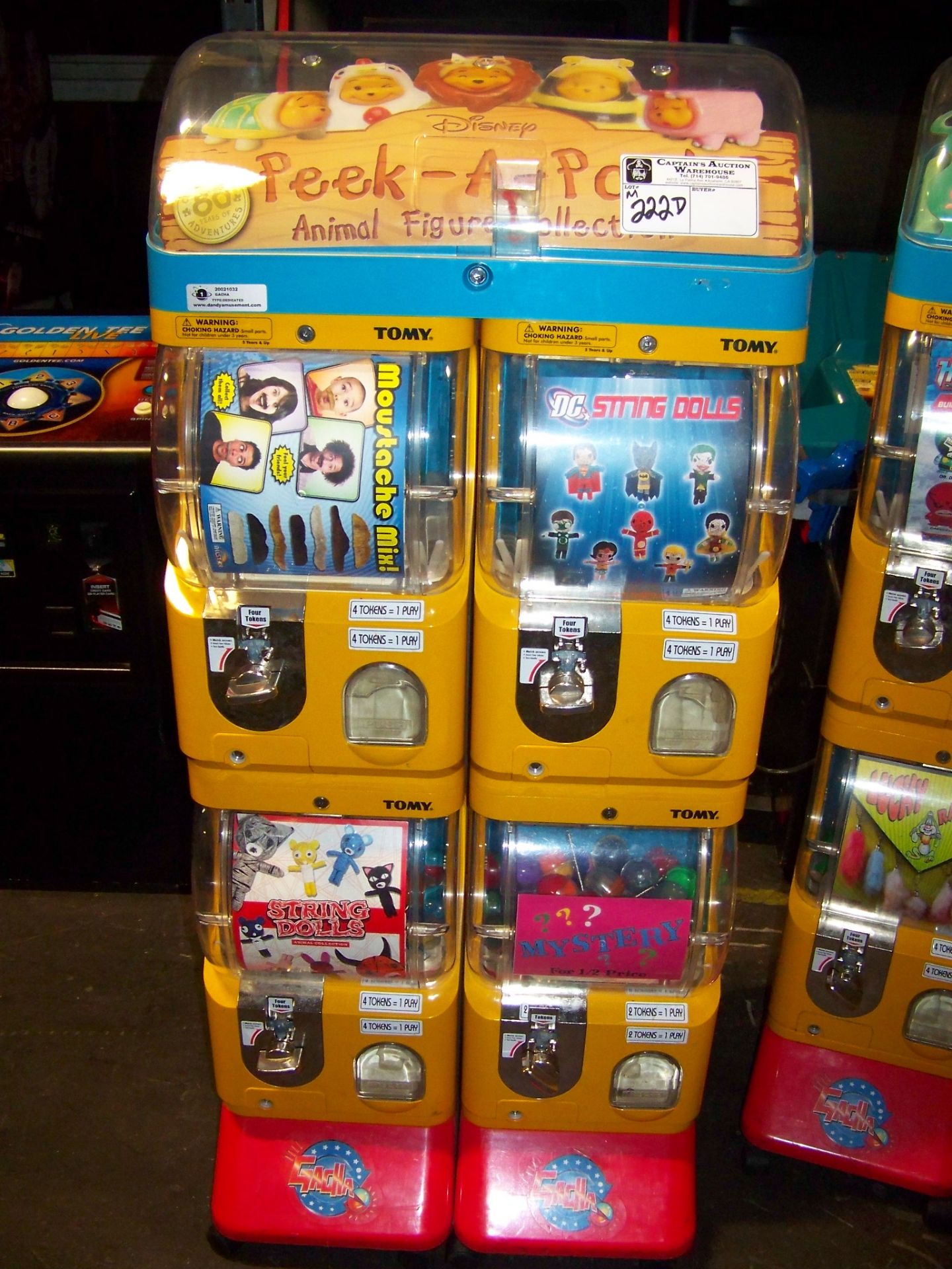 TOMY GACHA DUAL COLUMN CAPSULE VENDING MACHINE