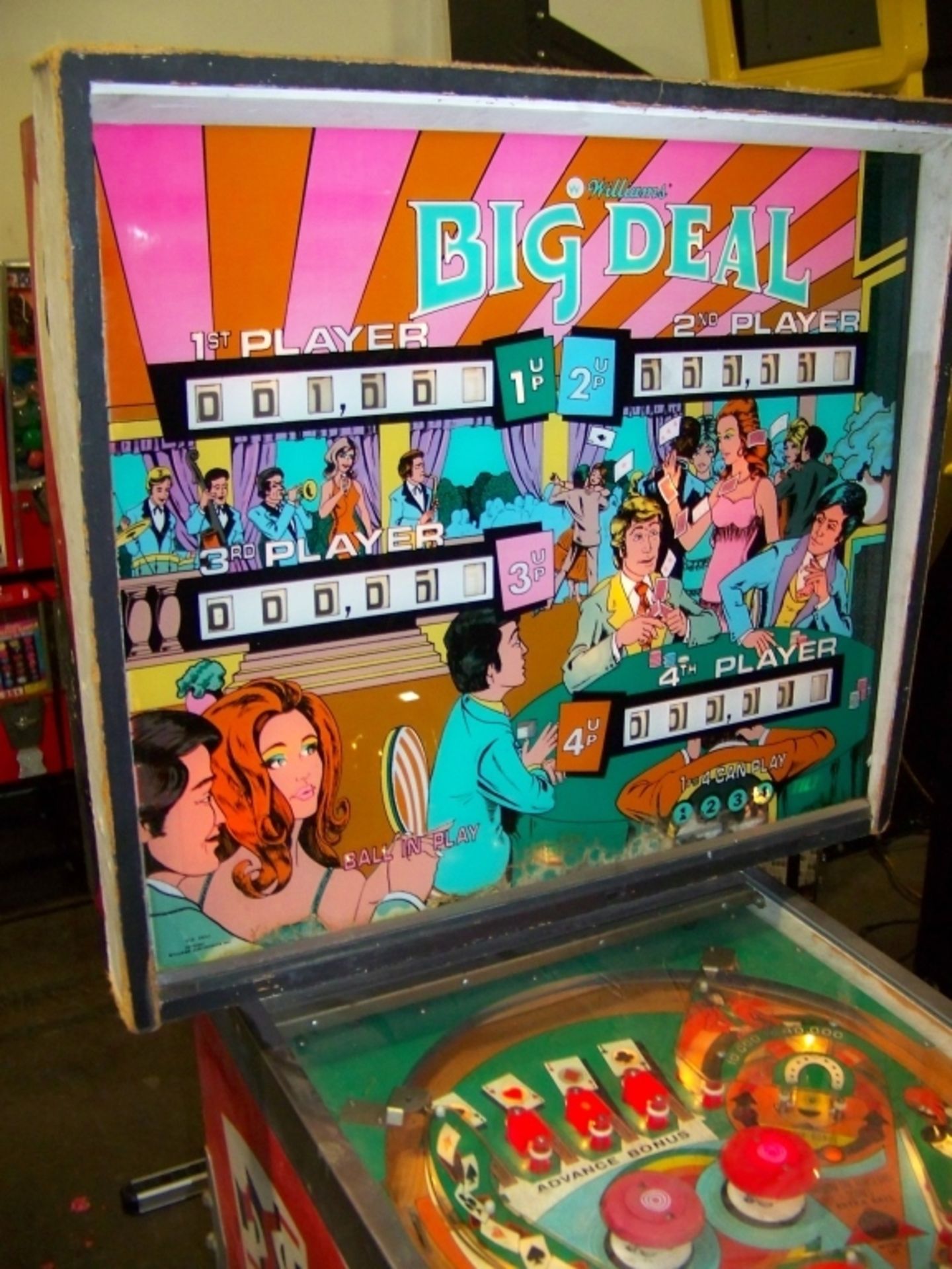 BIG DEAL CLASSIC PINBALL MACHINE WILLIAMS - Image 3 of 6