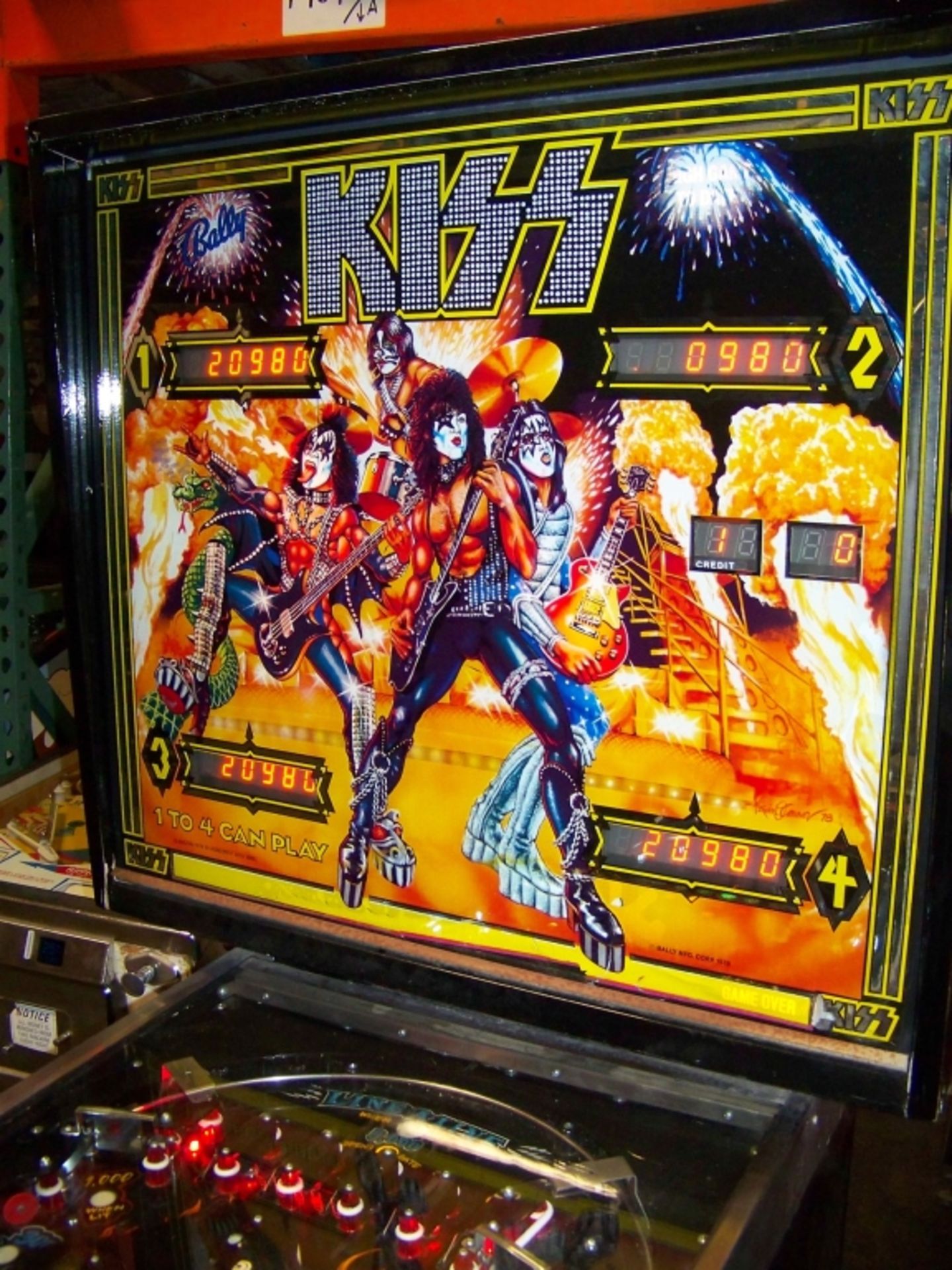 KISS CUSTOM CLASSIC PINBALL MACHINE BALLY - Image 9 of 11