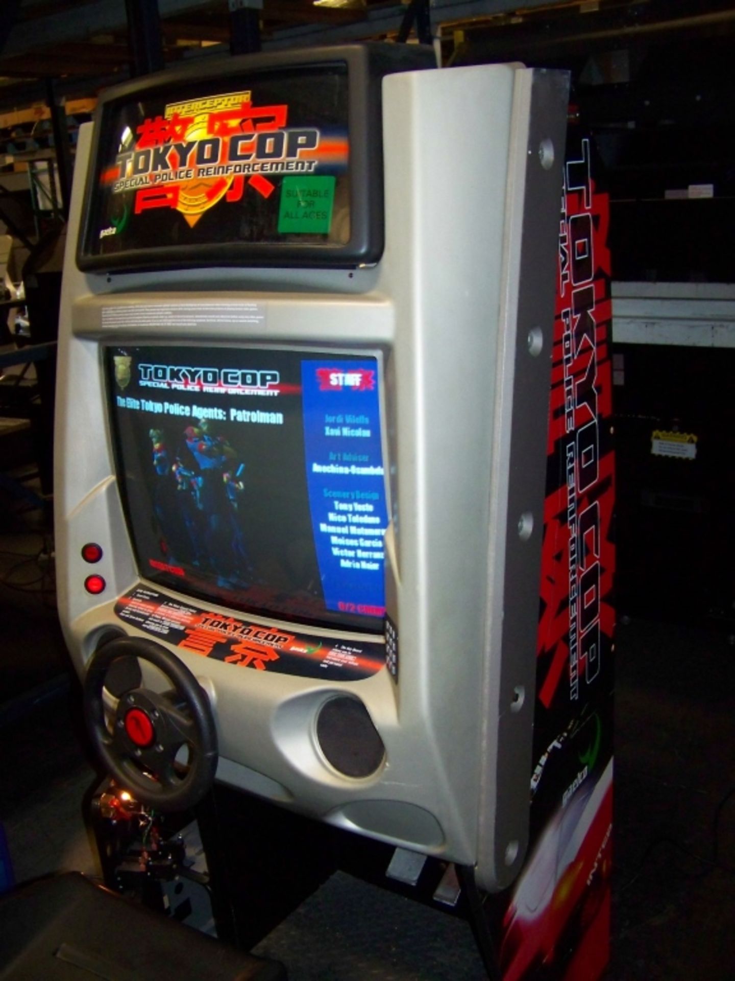 TOKYO COP SITDOWN DRIVER ARCADE GAME JAELCO - Image 5 of 5