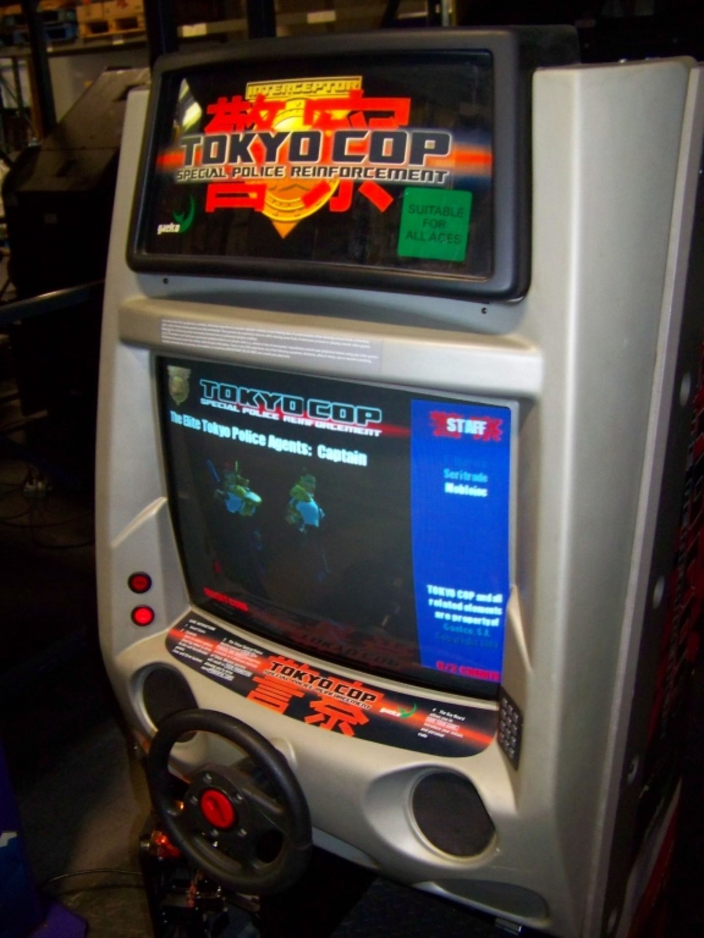 TOKYO COP SITDOWN DRIVER ARCADE GAME JAELCO - Image 3 of 5