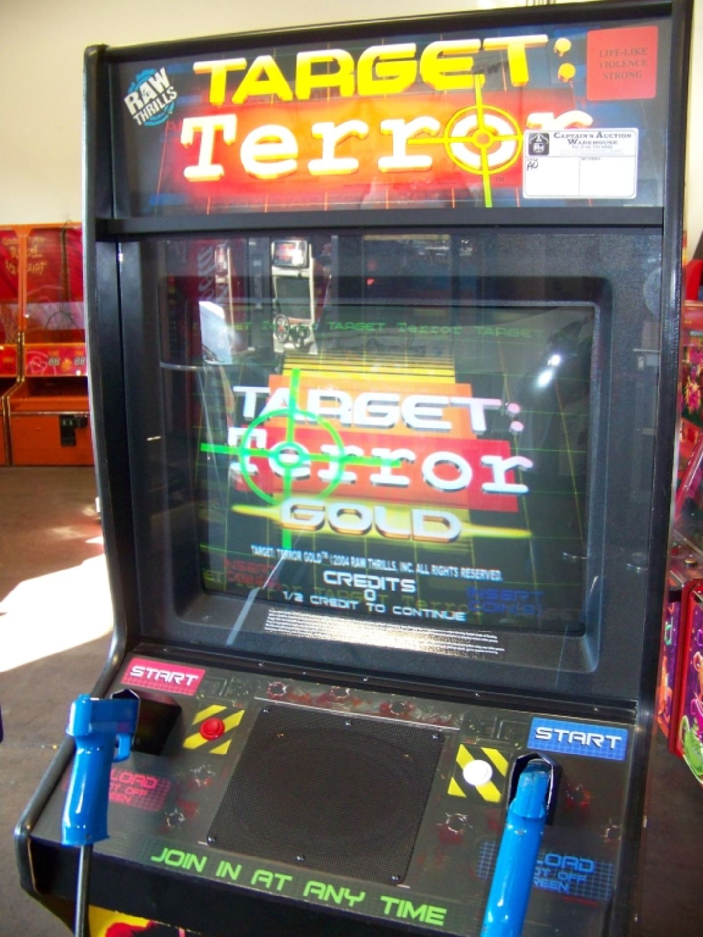 TARGET TERROR GOLD SHOOTER ARCADE GAME DEDICATED - Image 2 of 4