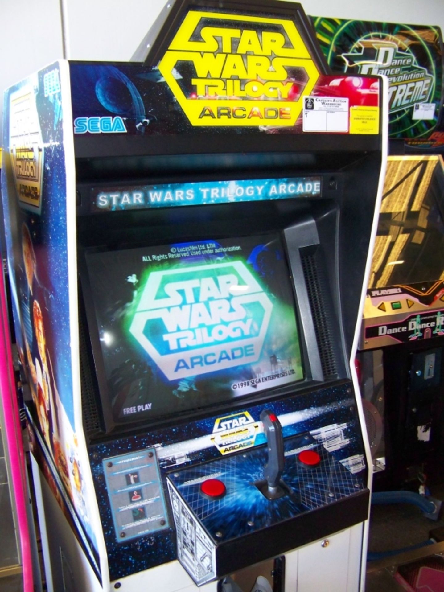 STAR WARS TRILOGY UPRIGHT ARCADE GAME SEGA